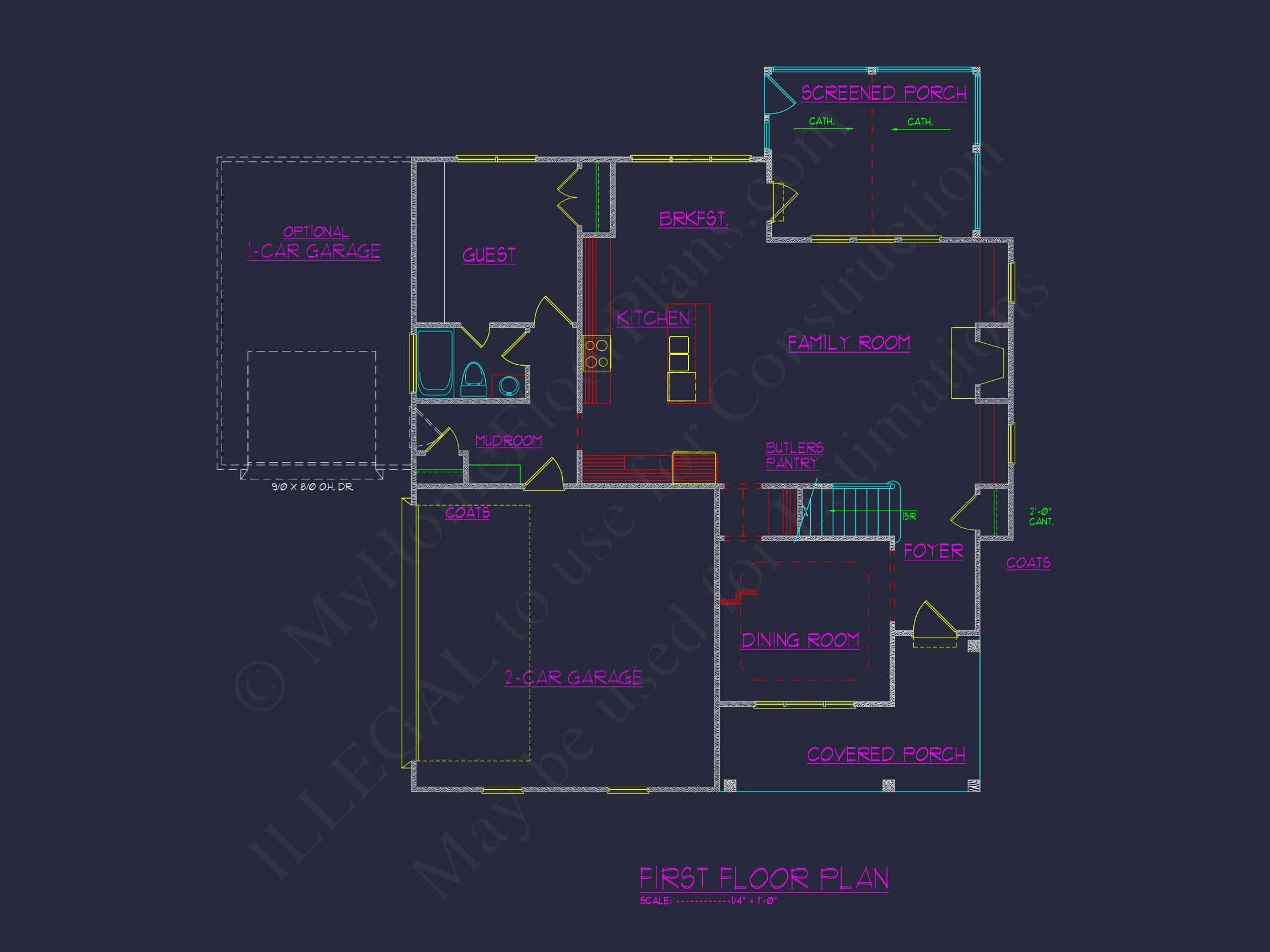 13-1790 HOUSE PLAN - Elegant House Plan with 3 Floors, Blueprint & CAD Design 5 Elegant house Plan with 3 Floors, Blueprint & CAD Design