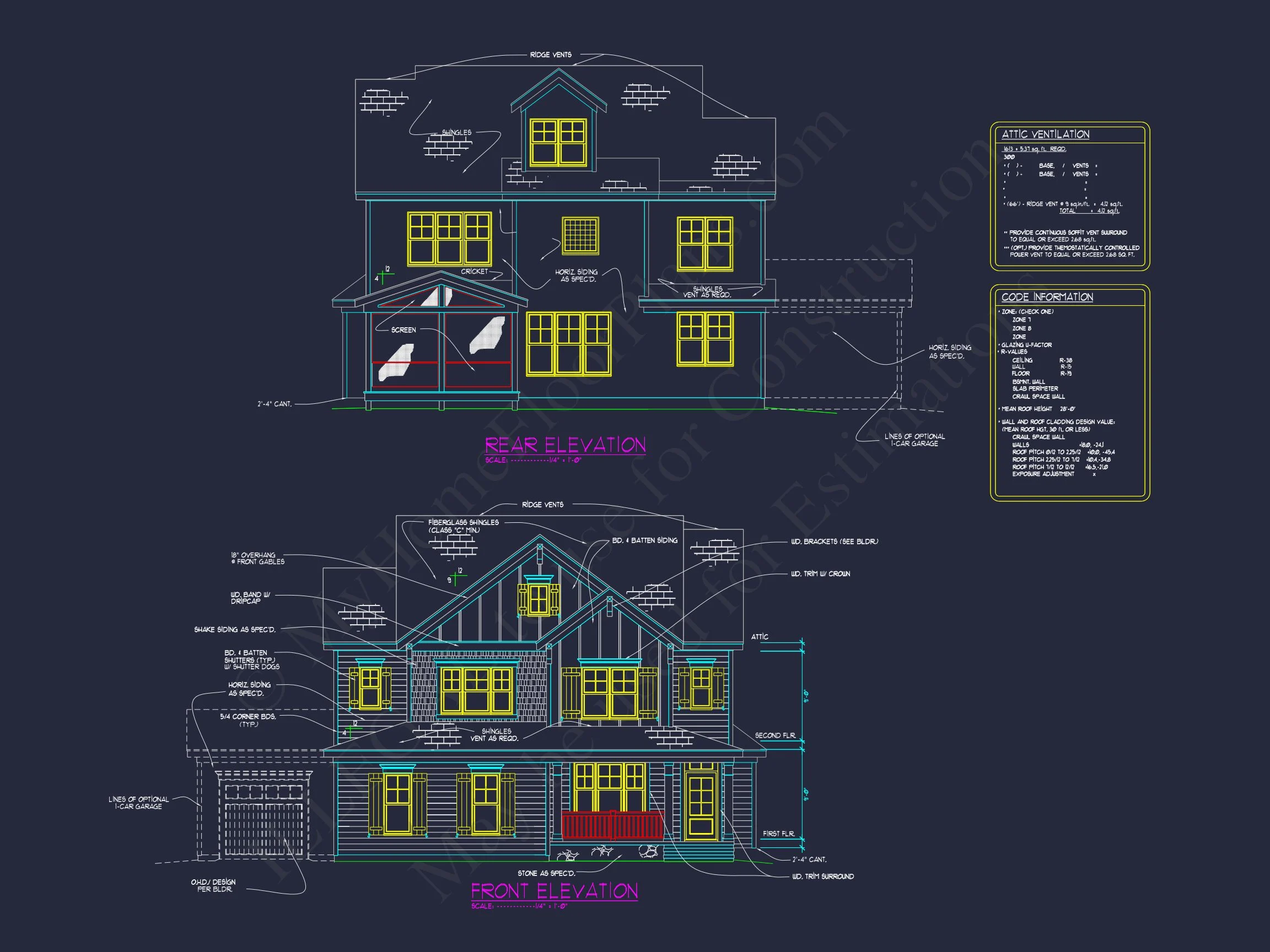 13-1790 HOUSE PLAN - Elegant House Plan with 3 Floors, Blueprint & CAD Design 3 Elegant house Plan with 3 Floors, Blueprint & CAD Design