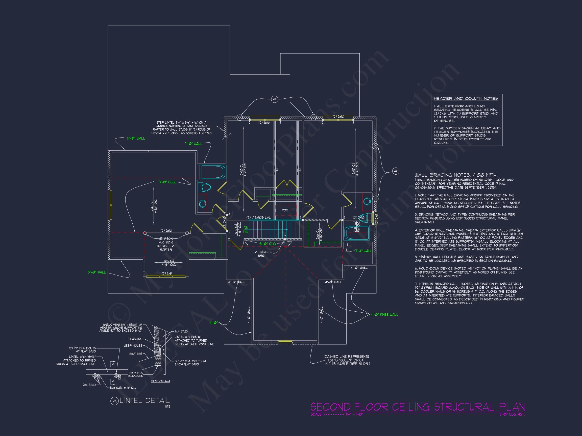 13-1700 HOUSE PLAN - Elegant House Plan with 4 Bedrooms and Craftsmanship in Design 9 Elegant house Plan with 4 Bedrooms and Craftsmanship in Design