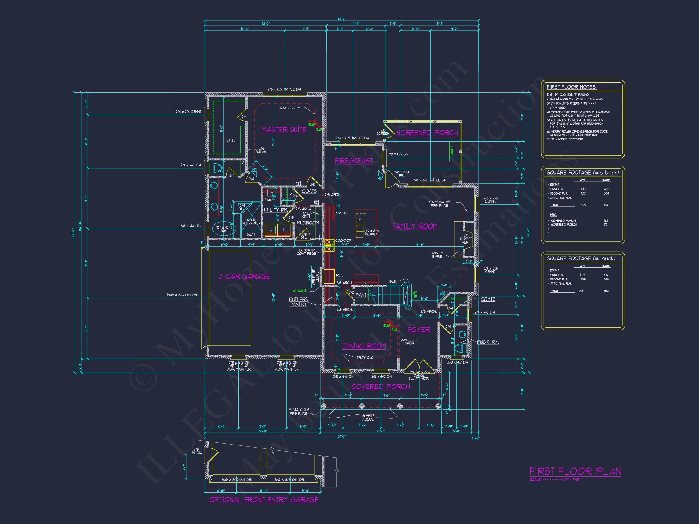 13-1700 HOUSE PLAN - Elegant House Plan with 4 Bedrooms and Craftsmanship in Design 5 Elegant house Plan with 4 Bedrooms and Craftsmanship in Design