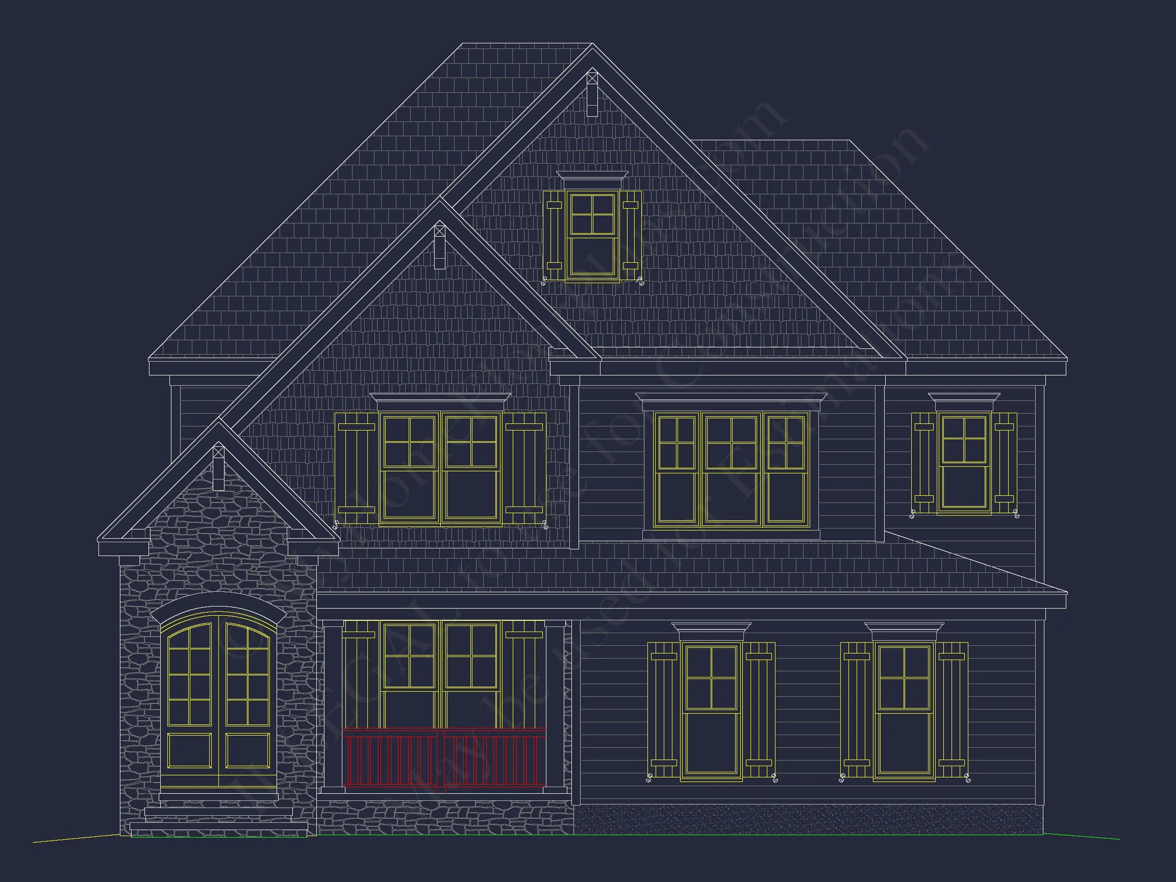 13-1657 HOUSE PLAN - Beautiful House Design Plan | Floor Blueprint CAD Designs 28 Floor Blueprint CAD Designs