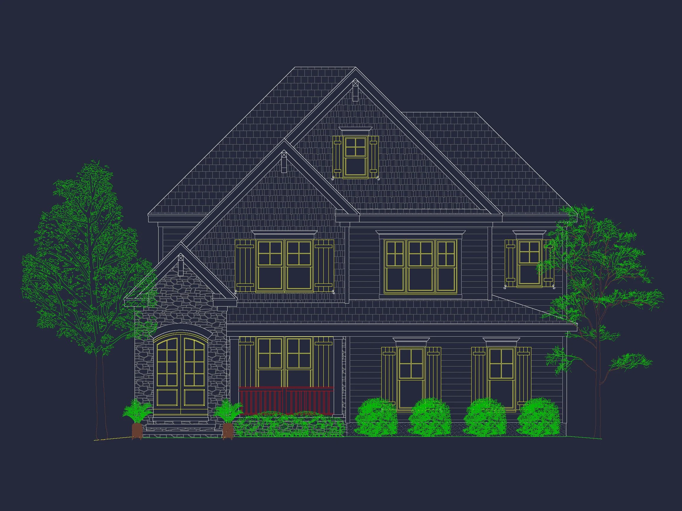 13-1657 HOUSE PLAN - Beautiful House Design Plan | Floor Blueprint CAD Designs 27 Beautiful house Design Plan