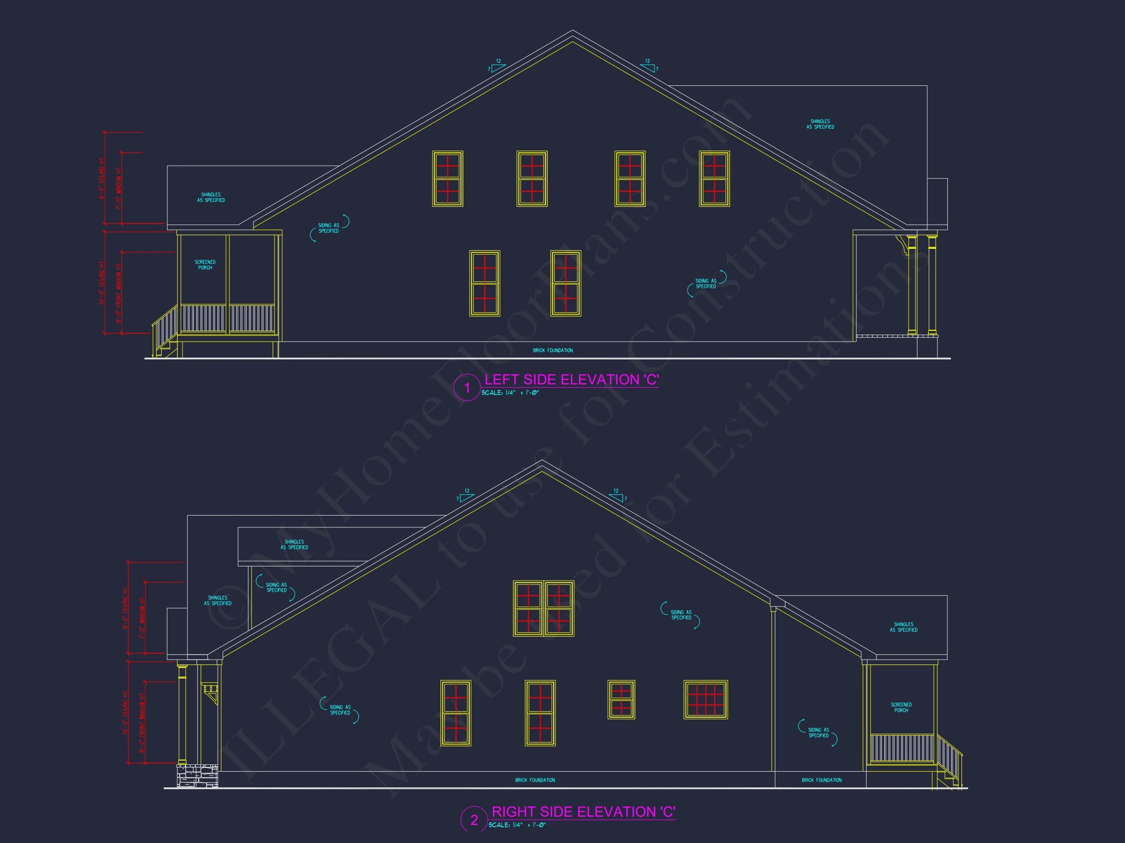 13-1485 HOUSE PLAN - Beautiful House Plan with Architectural Design Blueprints 9 Beautiful house Plan with Architectural Design Blueprints