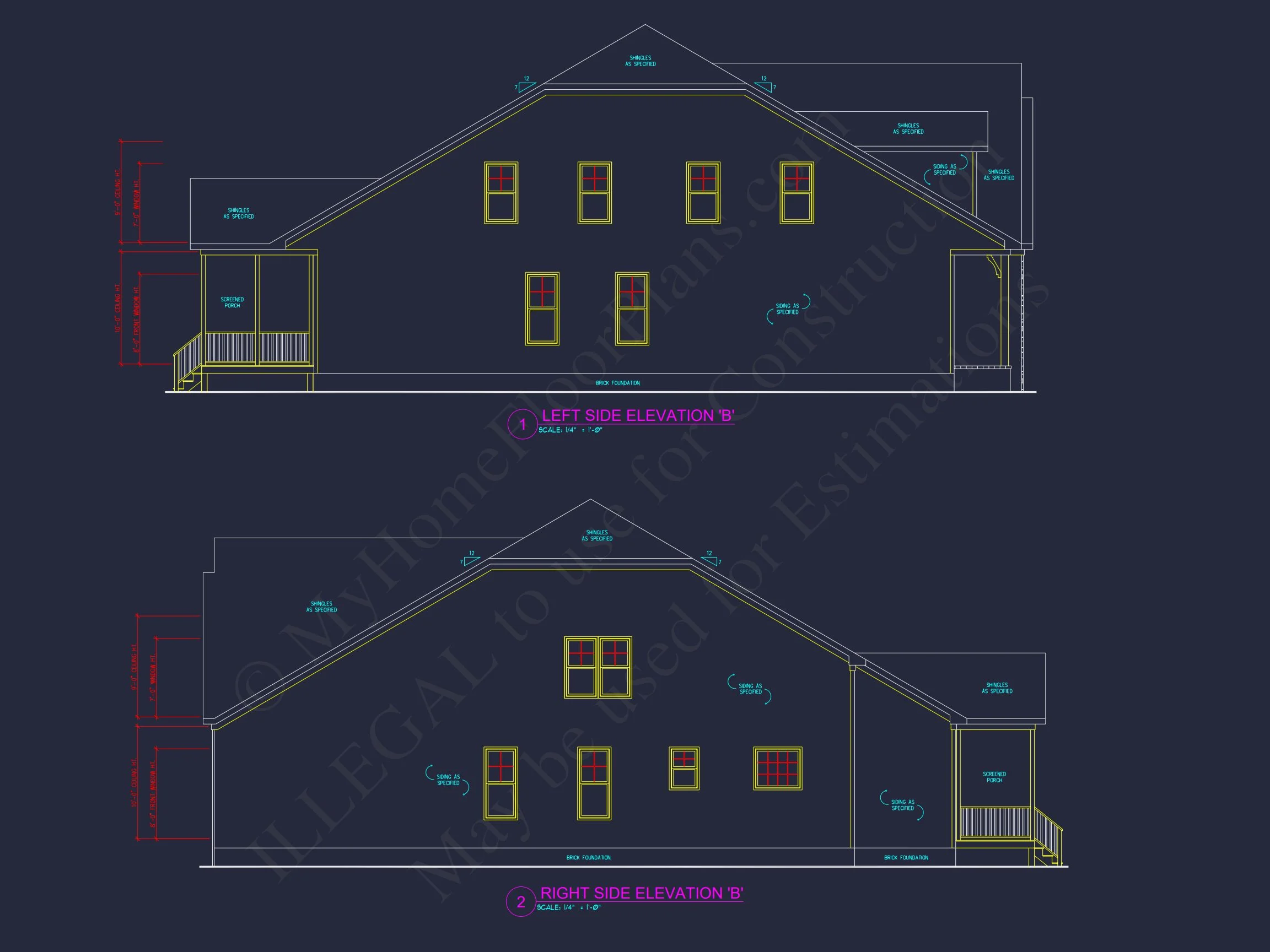 13-1485 HOUSE PLAN - Beautiful House Plan with Architectural Design Blueprints 8 Beautiful house Plan with Architectural Design Blueprints