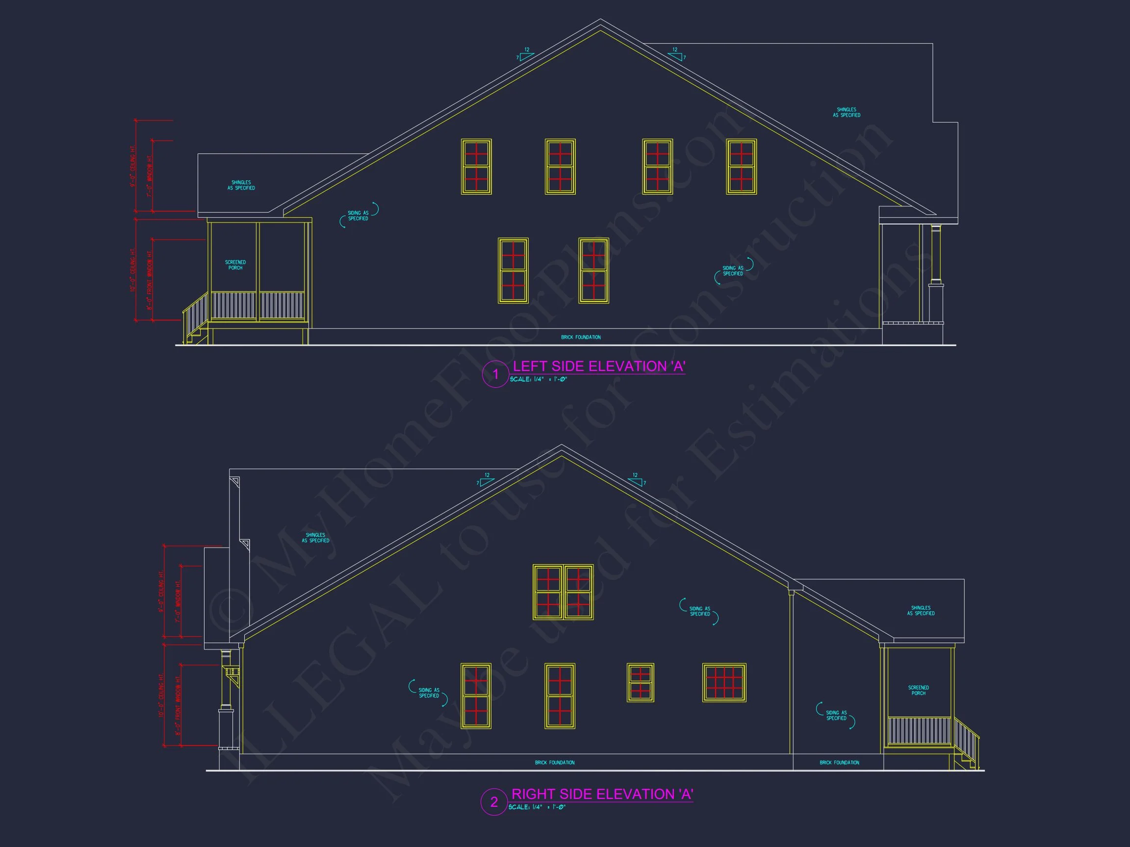 13-1485 HOUSE PLAN - Beautiful House Plan with Architectural Design Blueprints 7 Beautiful house Plan with Architectural Design Blueprints