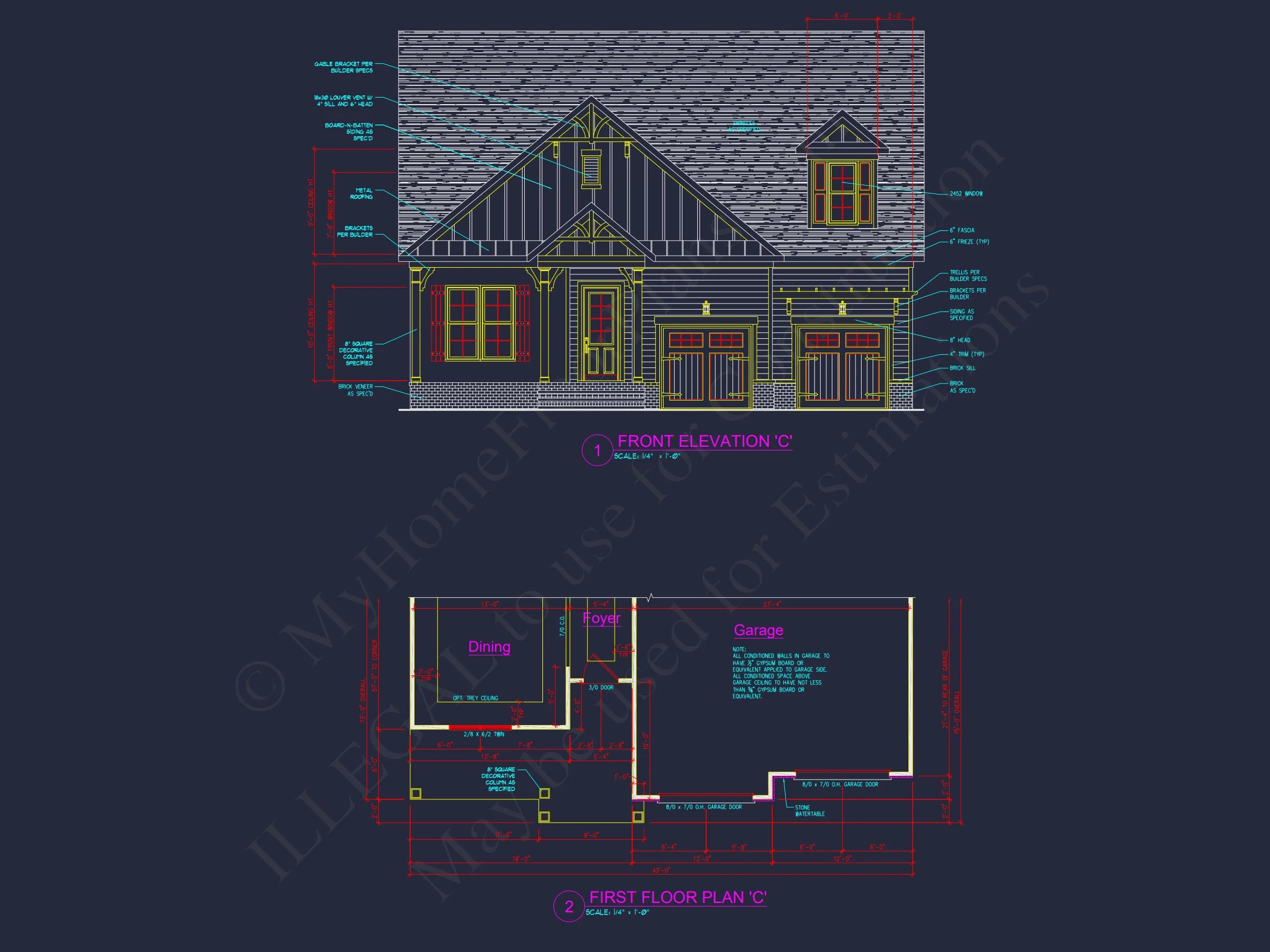 13-1485 HOUSE PLAN - Beautiful House Plan with Architectural Design Blueprints 6 Beautiful house Plan with Architectural Design Blueprints