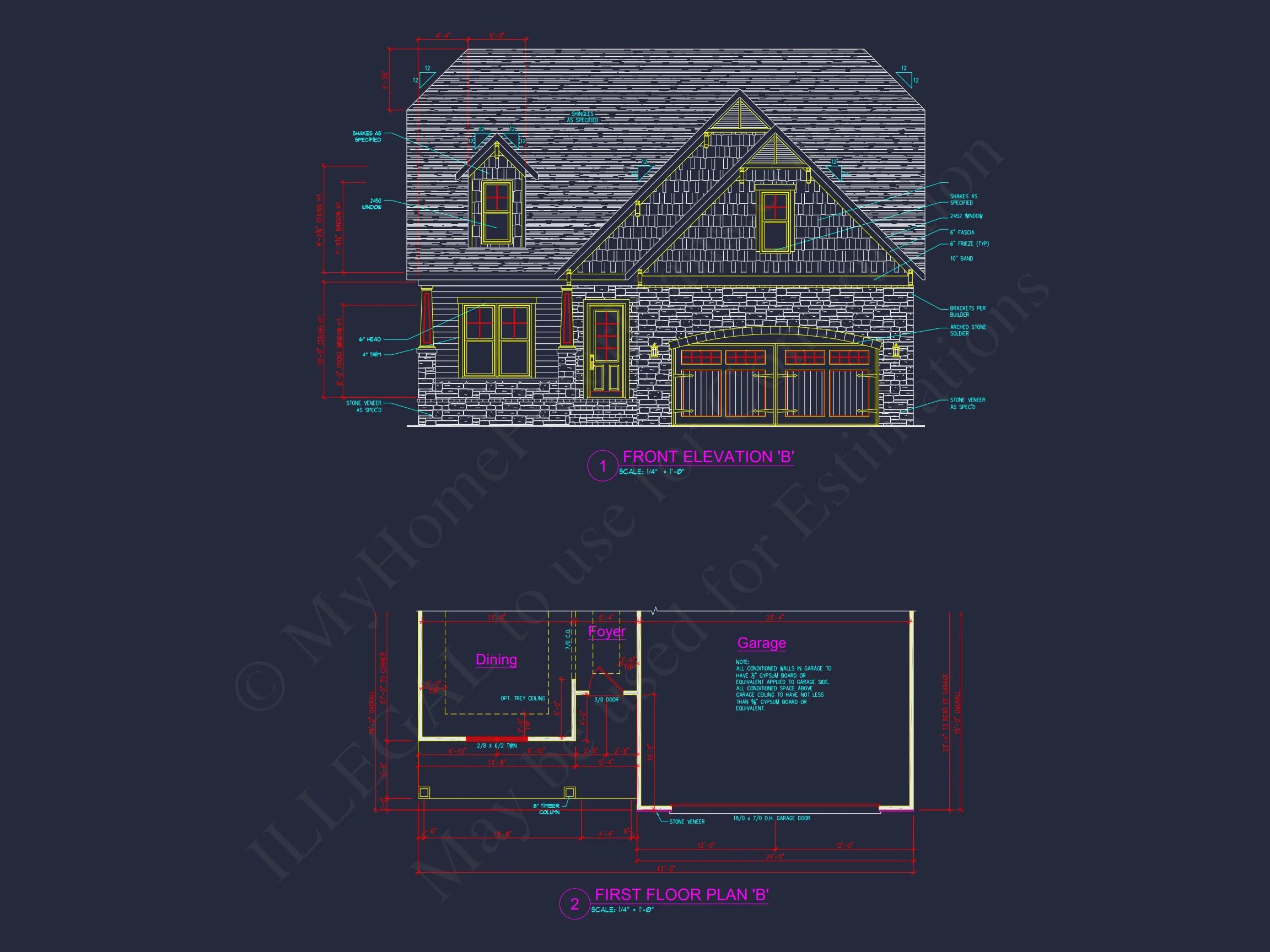 13-1485 HOUSE PLAN - Beautiful House Plan with Architectural Design Blueprints 5 Beautiful house Plan with Architectural Design Blueprints
