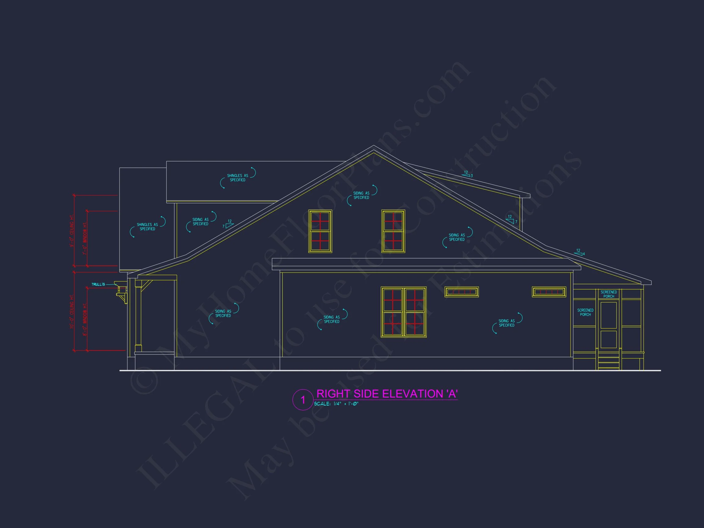 13-1483 HOUSE PLAN - Elegant House Plan with Craftsman Features and Detailed Blueprint 9 Elegant house Plan with Craftsman Features and Detailed Blueprint