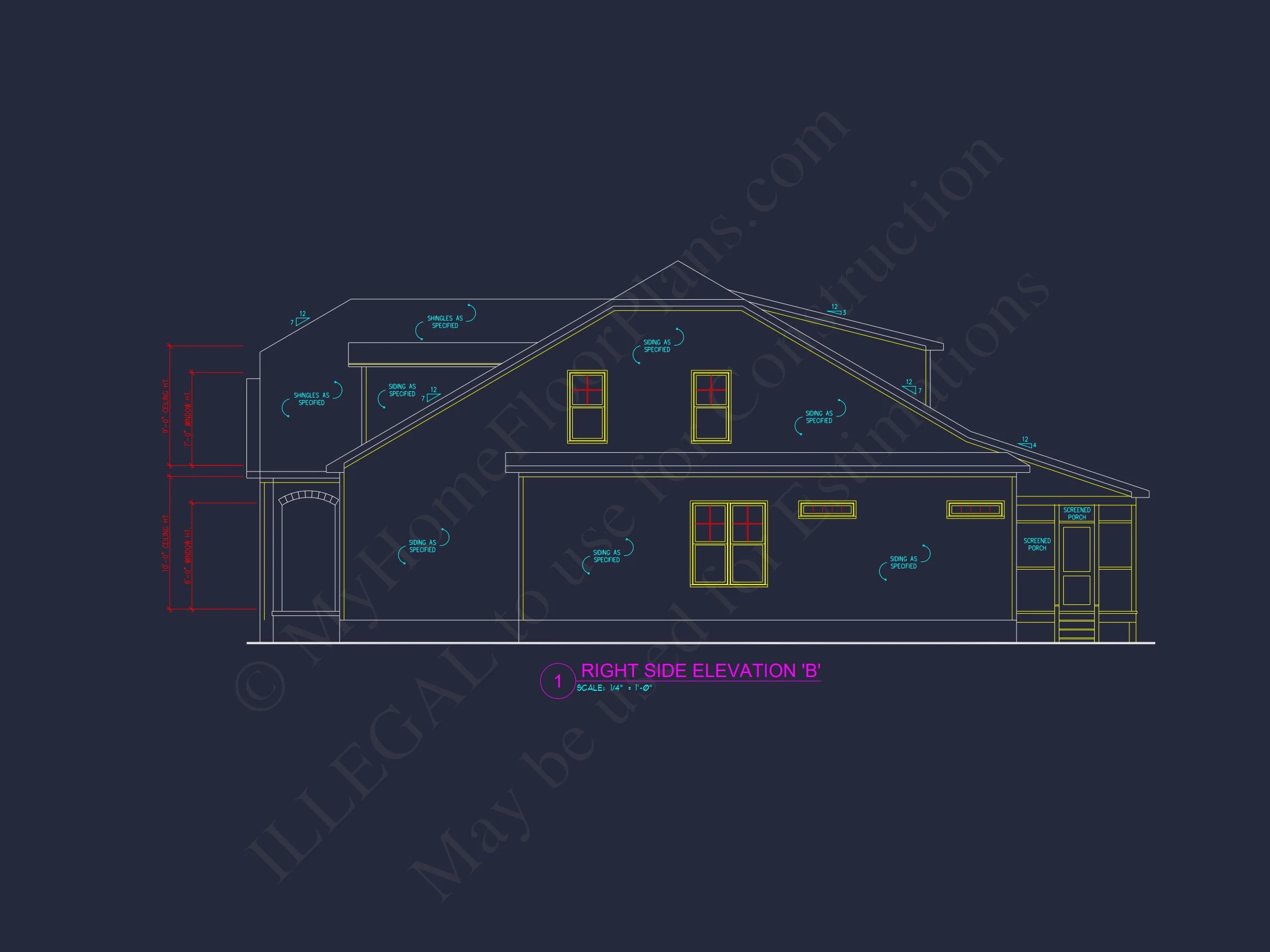 13-1483 HOUSE PLAN - Elegant House Plan with Craftsman Features and Detailed Blueprint 5 Elegant house Plan with Craftsman Features and Detailed Blueprint