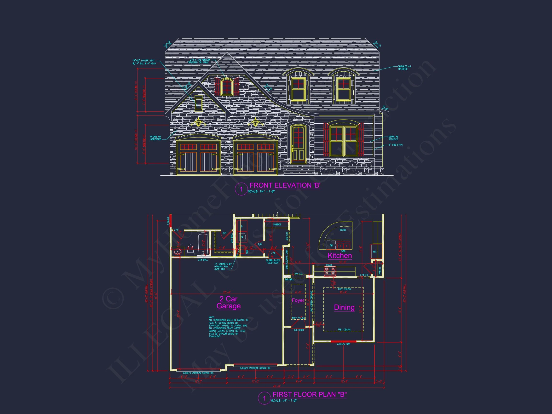 13-1483 HOUSE PLAN - Elegant House Plan with Craftsman Features and Detailed Blueprint 3 Elegant house Plan with Craftsman Features and Detailed Blueprint