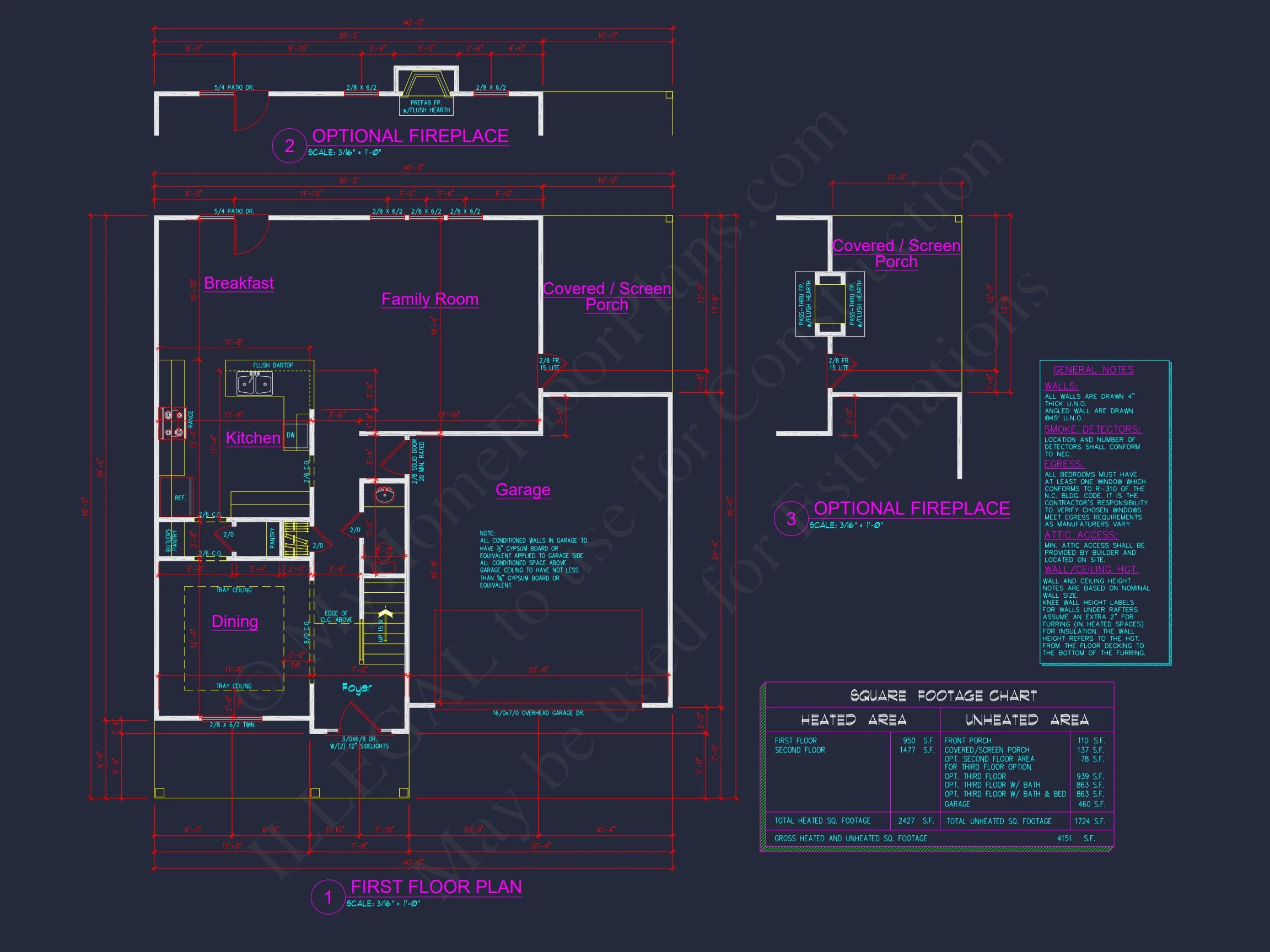 13-1433 HOUSE PLAN - Modern Craftsman House Floor Plan with 4 Bedrooms & Bonus 10 Modern Craftsman house Floor Plan with 4 Bedrooms & Bonus