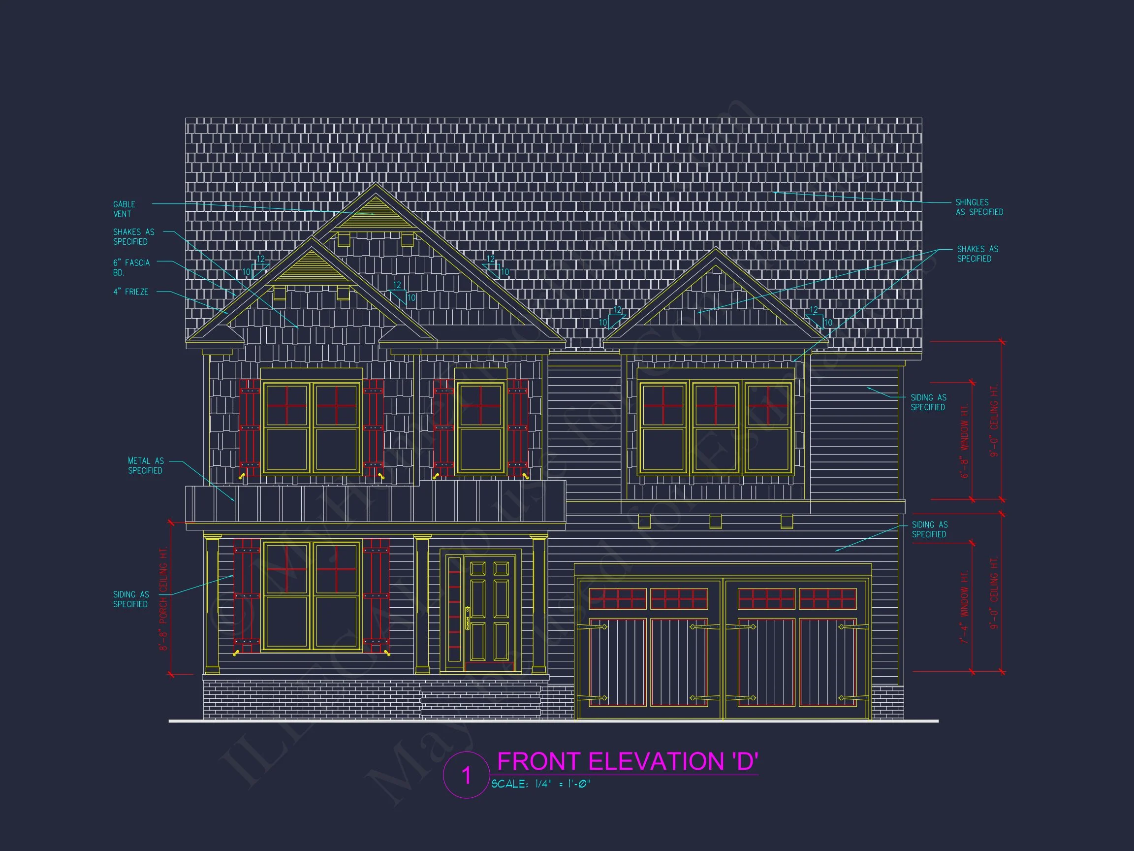 13-1433 HOUSE PLAN - Modern Craftsman House Floor Plan with 4 Bedrooms & Bonus 6 Modern Craftsman house Floor Plan with 4 Bedrooms & Bonus