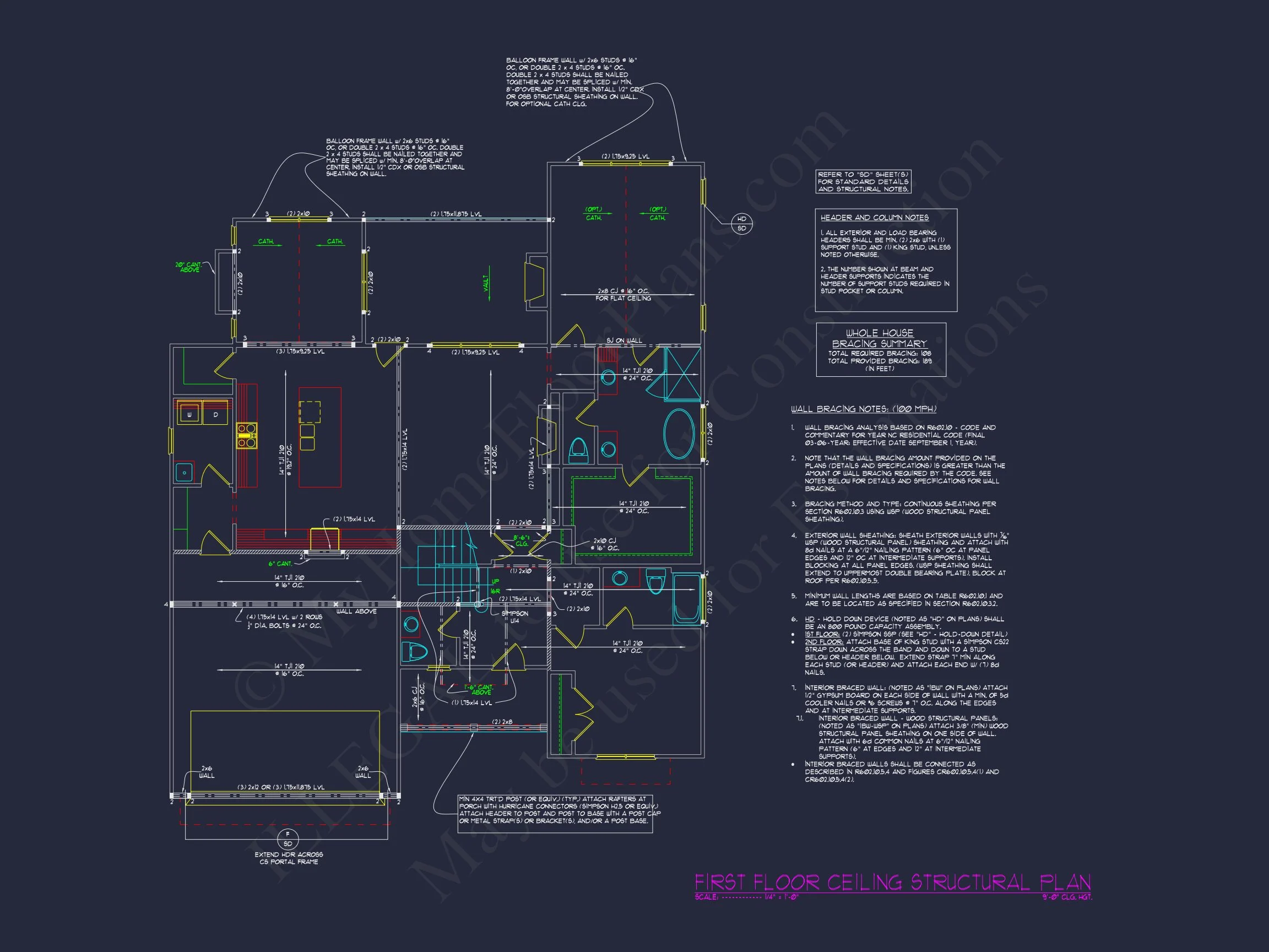 13-1360 HOUSE PLAN - Architectural CAD House Blueprint Plan for a Modern Design 10 Architectural CAD house Blueprint Plan for a Modern Design