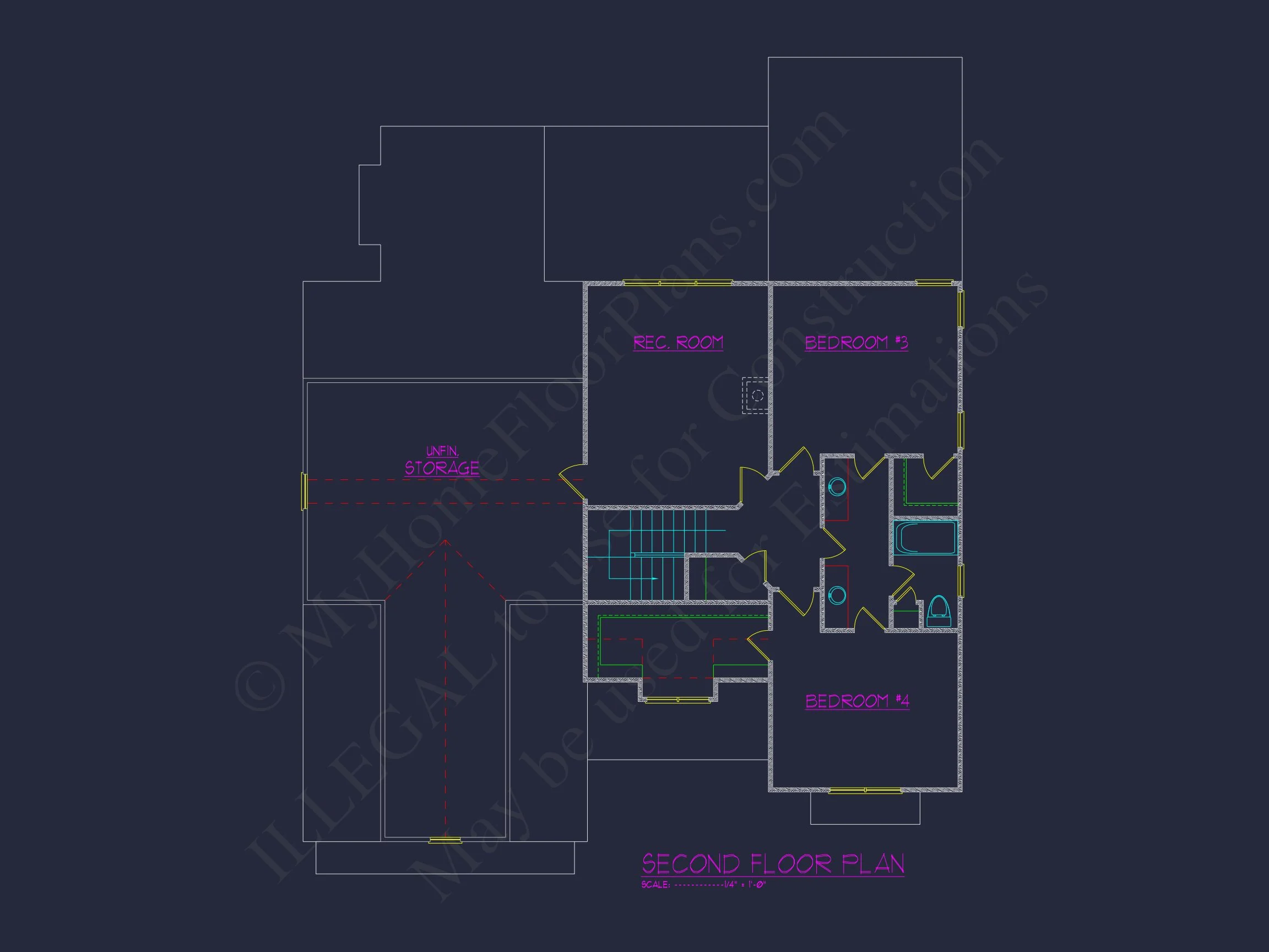13-1360 HOUSE PLAN - Architectural CAD House Blueprint Plan for a Modern Design 6 Architectural CAD house Blueprint Plan for a Modern Design