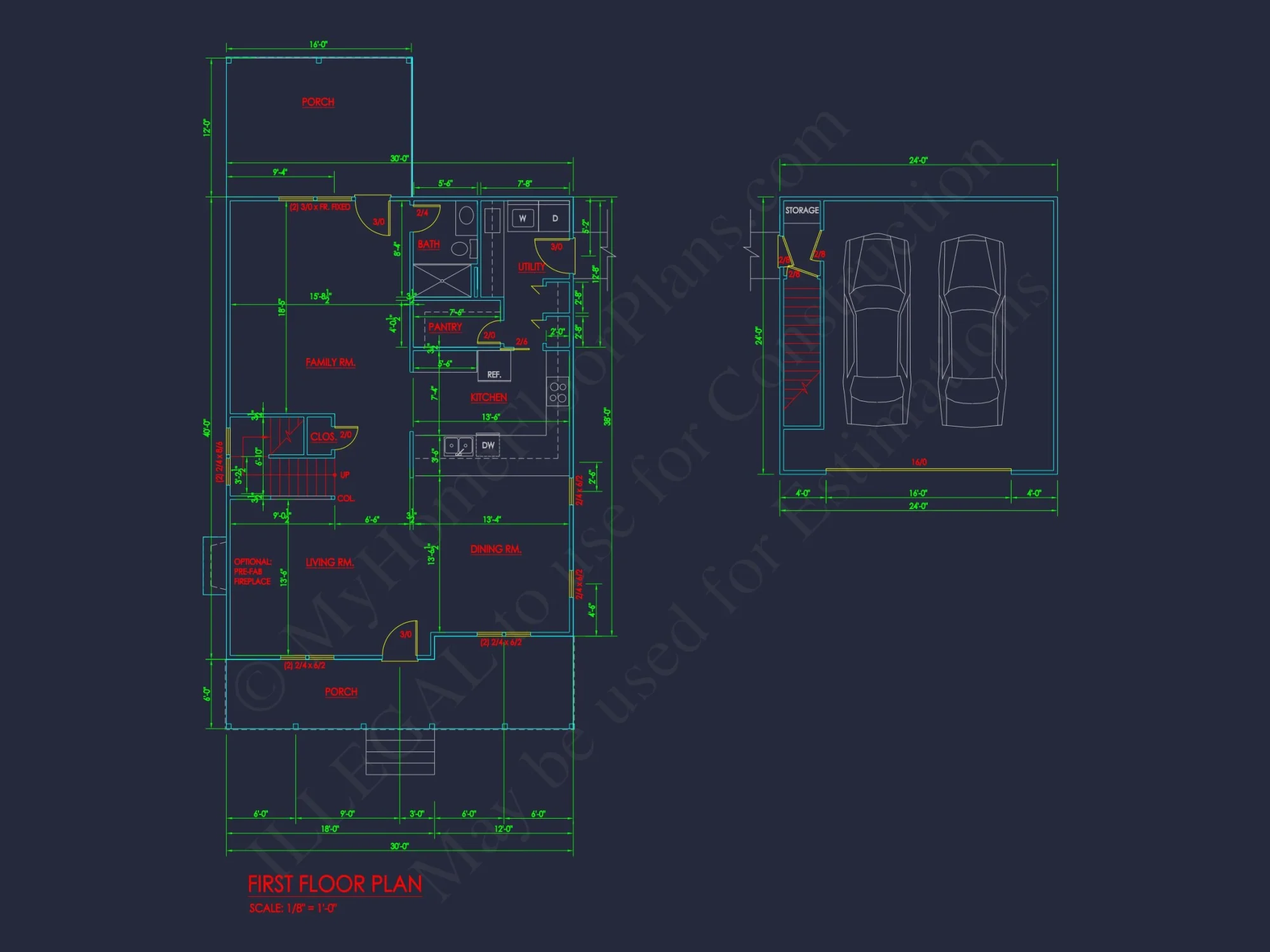 Contemporary house Plan with Spacious 4 Bedrooms and CAD Designs