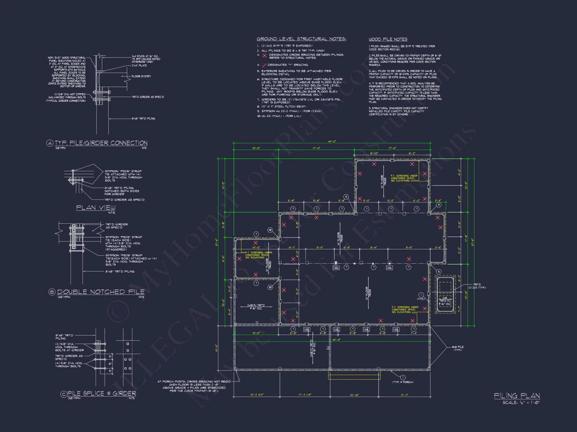 Charming Cottage house Plan with Detailed Architecture