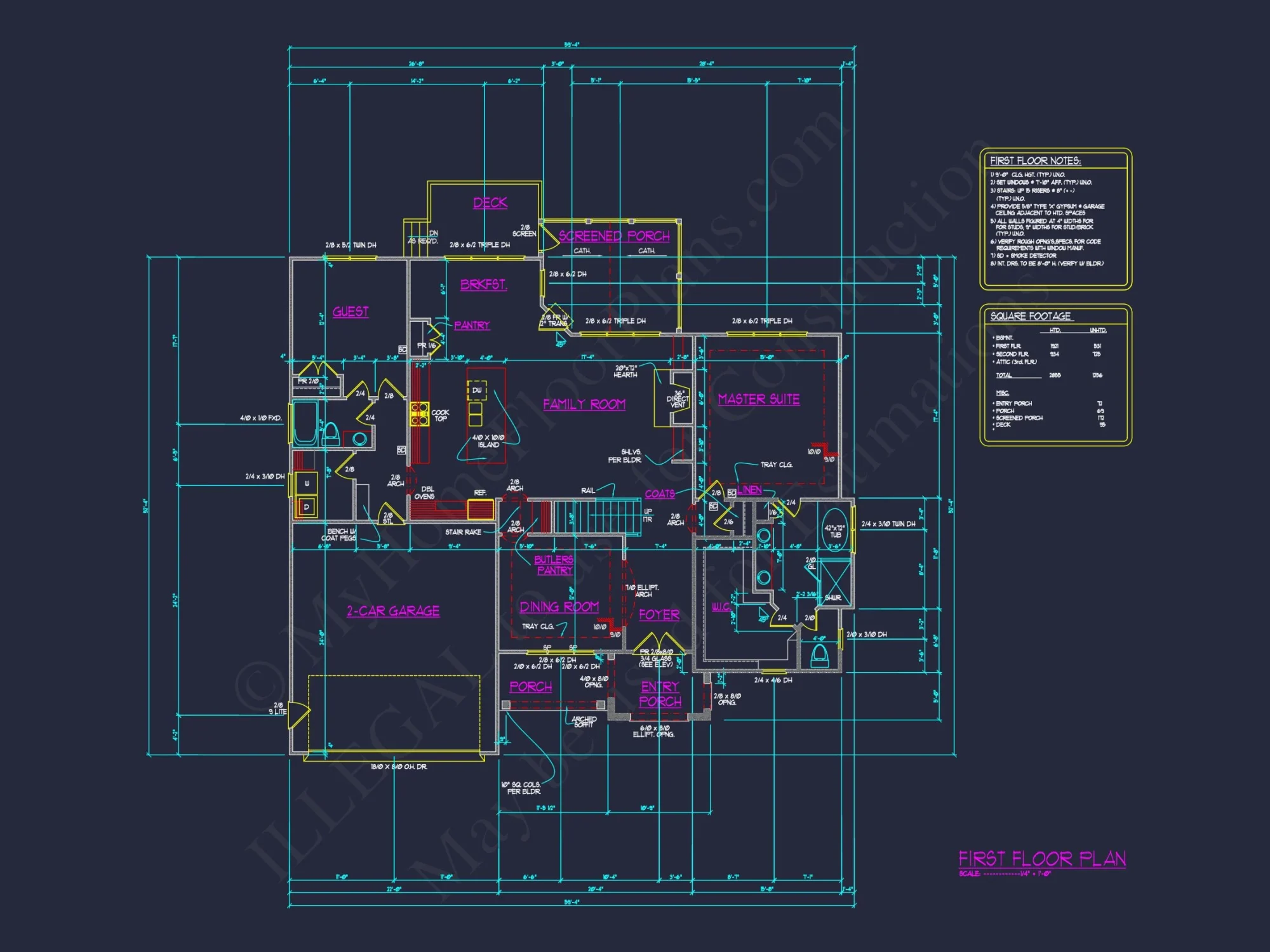 Well-Designed house Floor Plan – Blueprint CAD Architecture