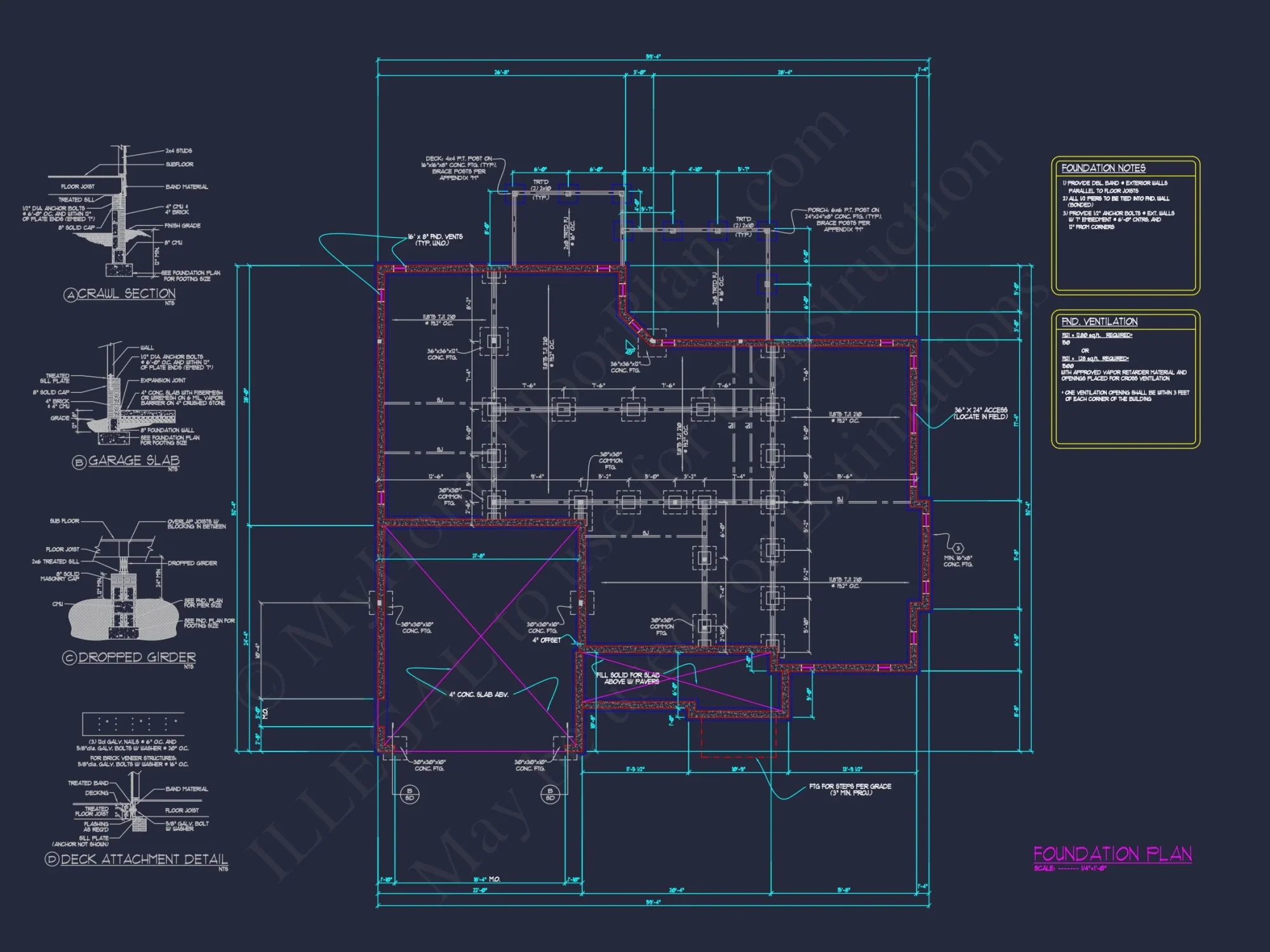Well-Designed house Floor Plan – Blueprint CAD Architecture