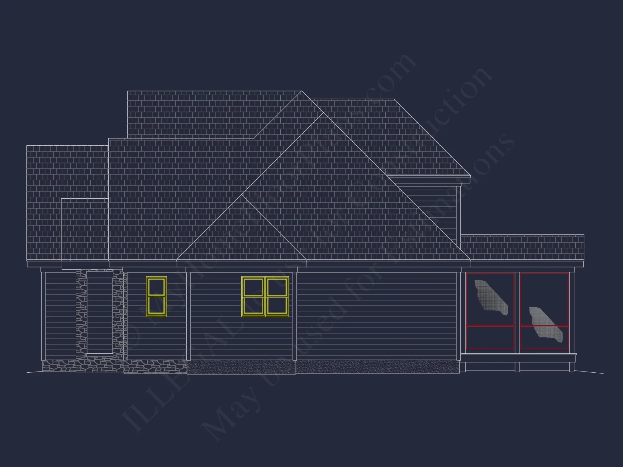 Well-Designed house Floor Plan – Blueprint CAD Architecture