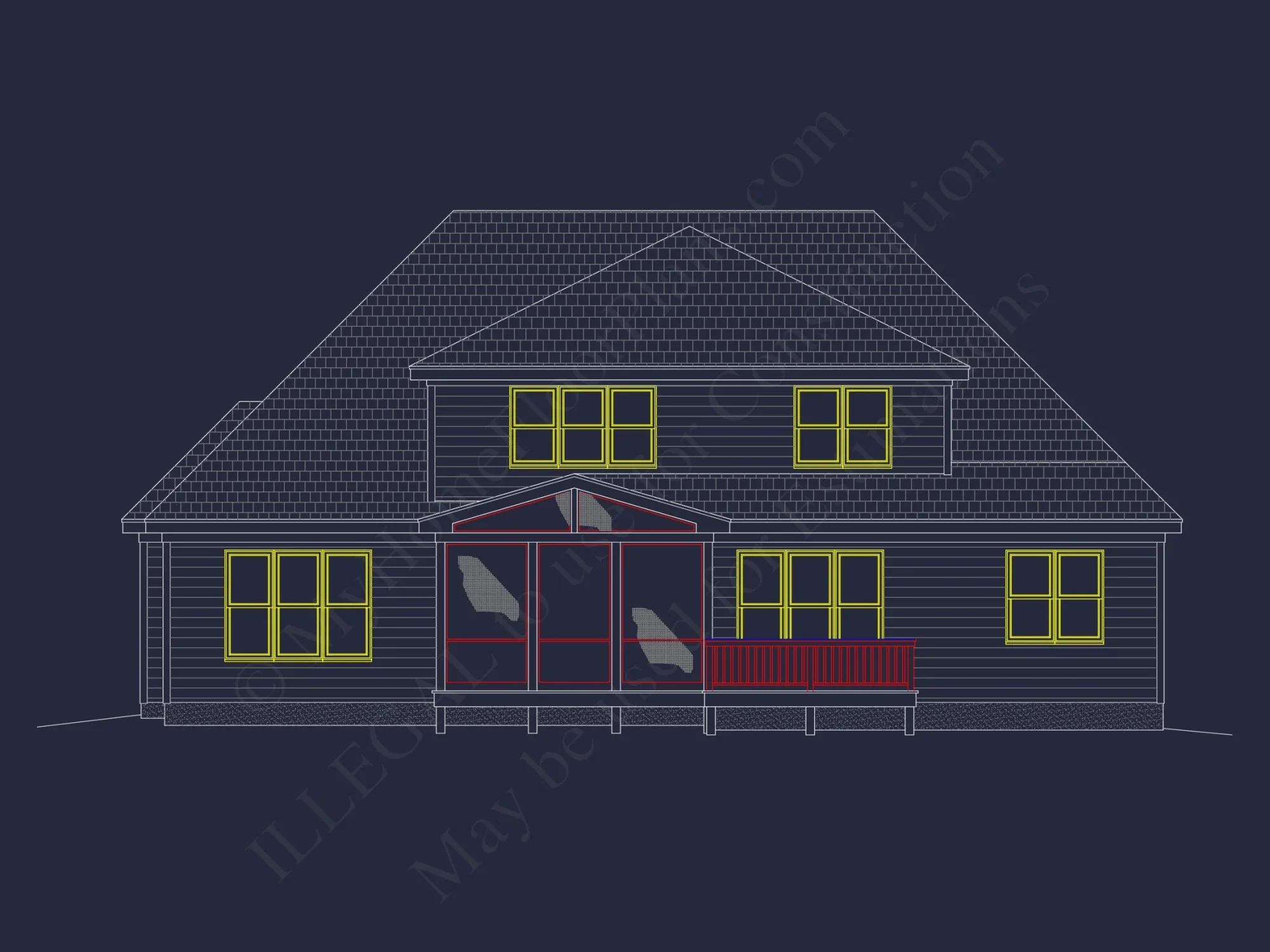 Well-Designed house Floor Plan – Blueprint CAD Architecture