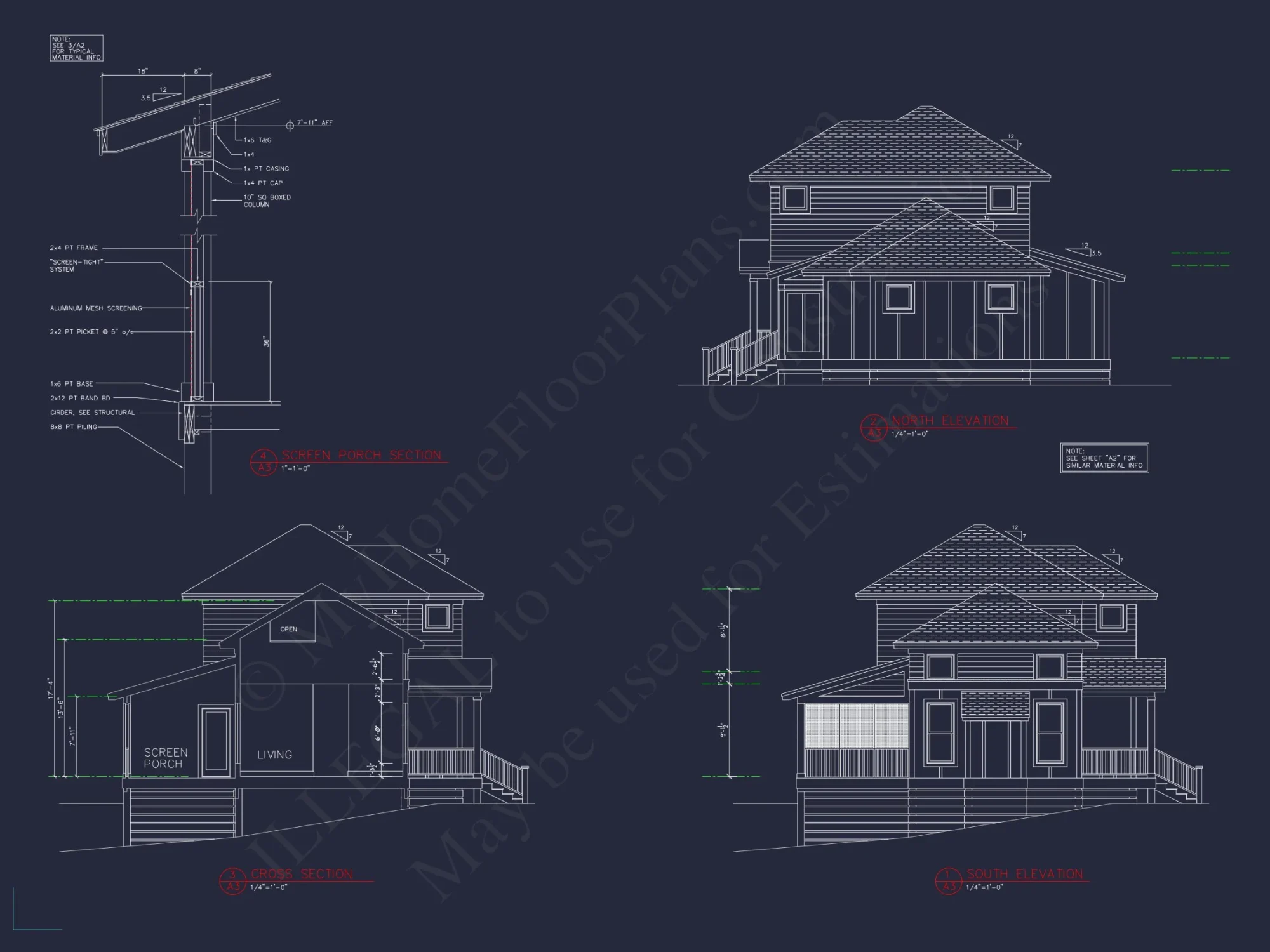 Elegant house Plan with Floor Plan and CAD Architectural Designs