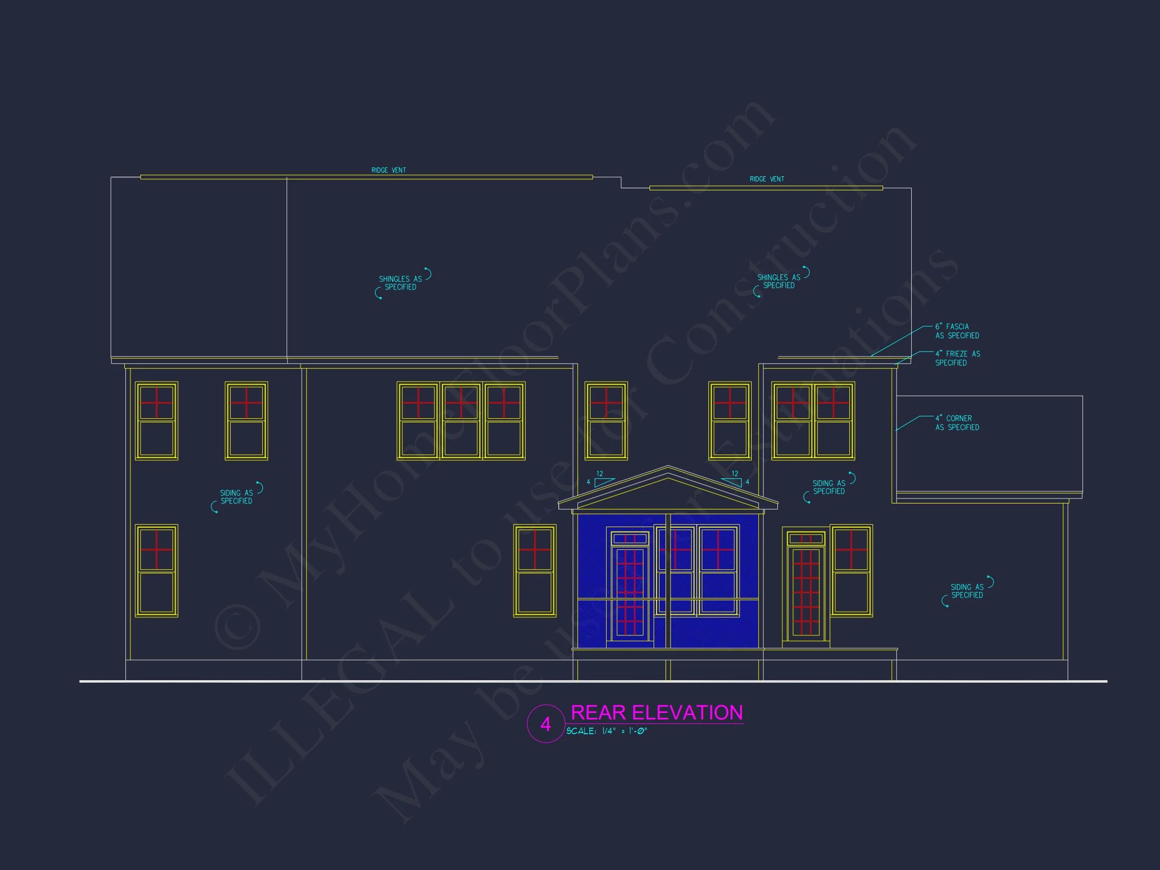 13-1188 HOUSE PLAN - Modern Craftsman House Plan: Architectural Blueprint Designs 7 Modern Craftsman house Plan: Architectural Blueprint Designs