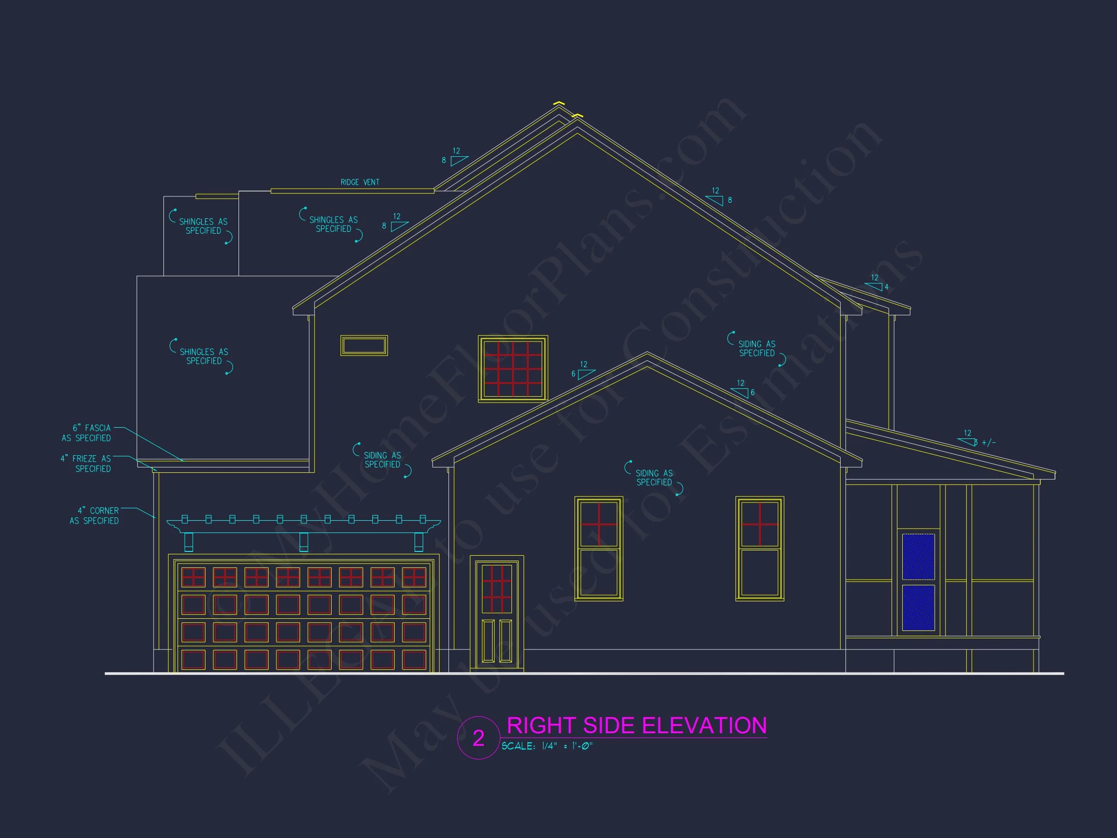 13-1188 HOUSE PLAN - Modern Craftsman House Plan: Architectural Blueprint Designs 5 Modern Craftsman house Plan: Architectural Blueprint Designs