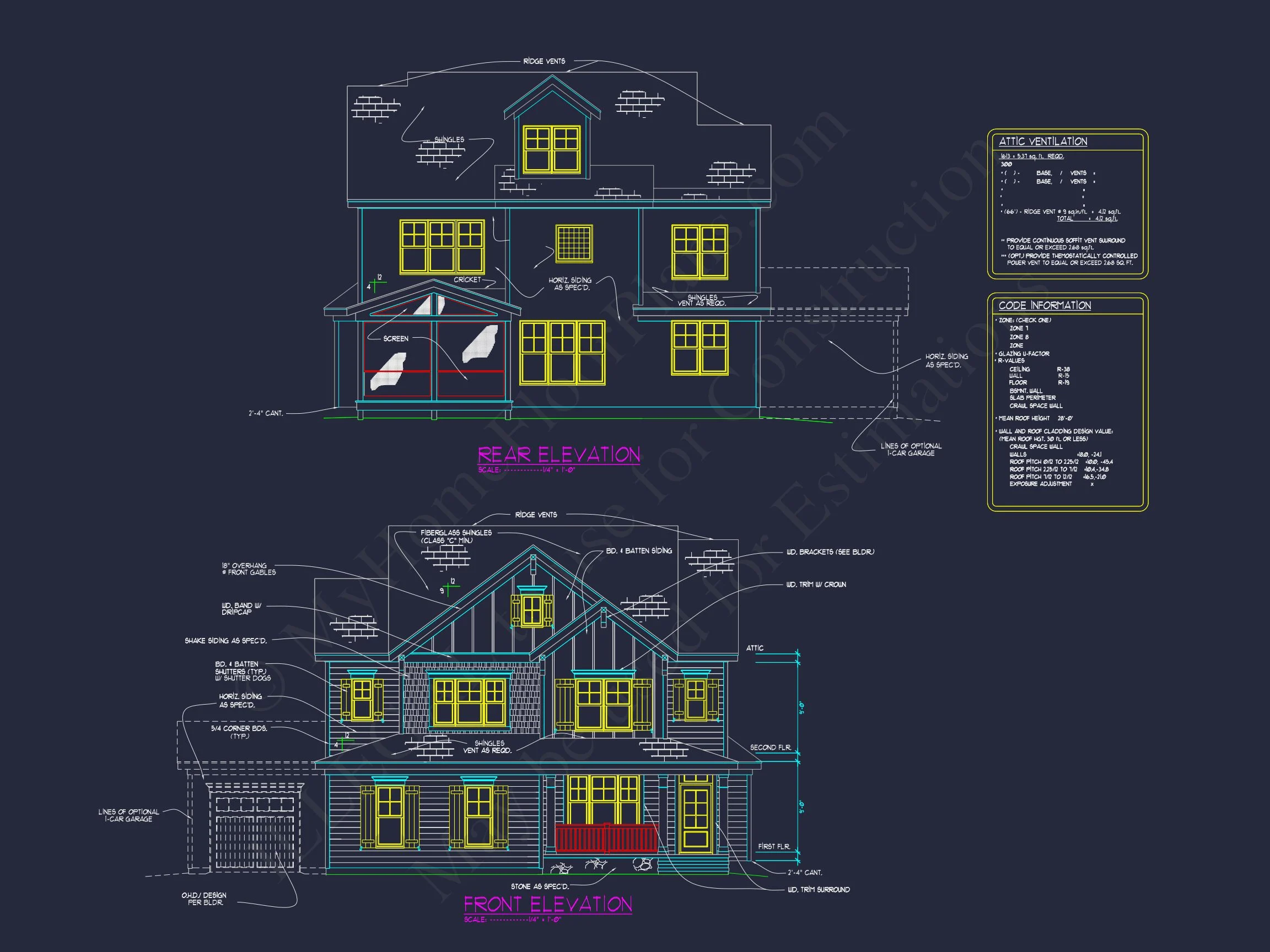 13-1155 HOUSE PLAN - Craftsman House Design with 2-Story Floor Plan and CAD Details 28 Craftsman house Design with 2-Story Floor Plan and CAD Details