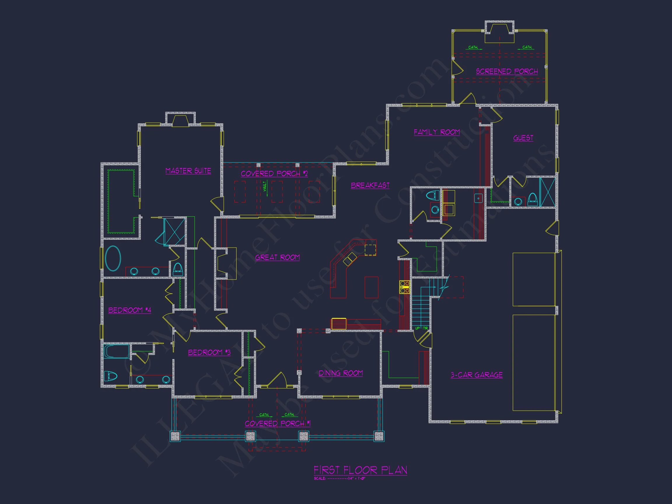 13-1065 HOUSE PLAN - Versatile House Blueprint with Floor Plan & CAD Designs 5 Versatile house Blueprint with Floor Plan & CAD Designs