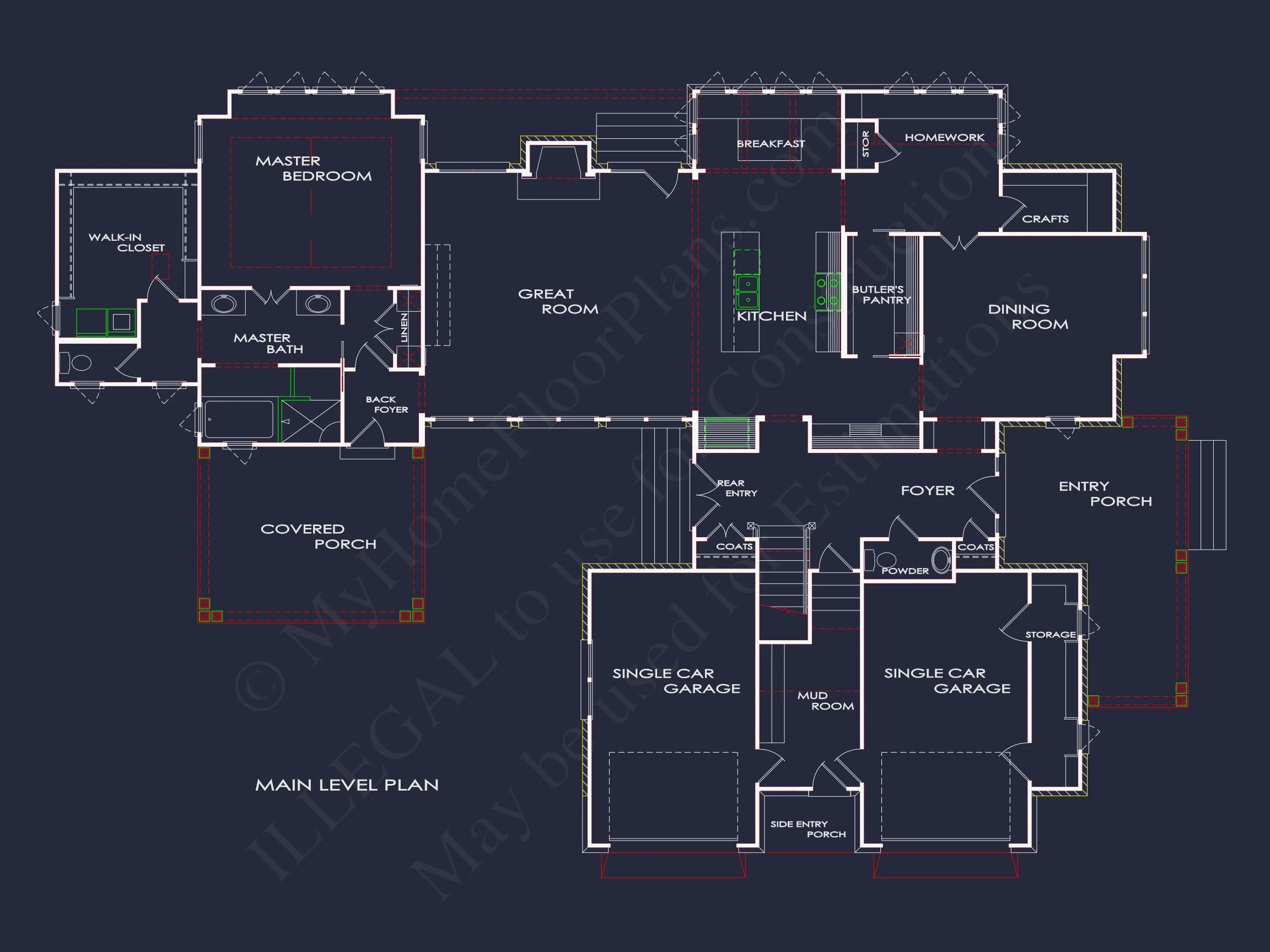 13-1007 HOUSE PLAN - Beautiful House Plan: CAD Floor Designs for Spacious Living 7 Beautiful house Plan: CAD Floor Designs for Spacious Living