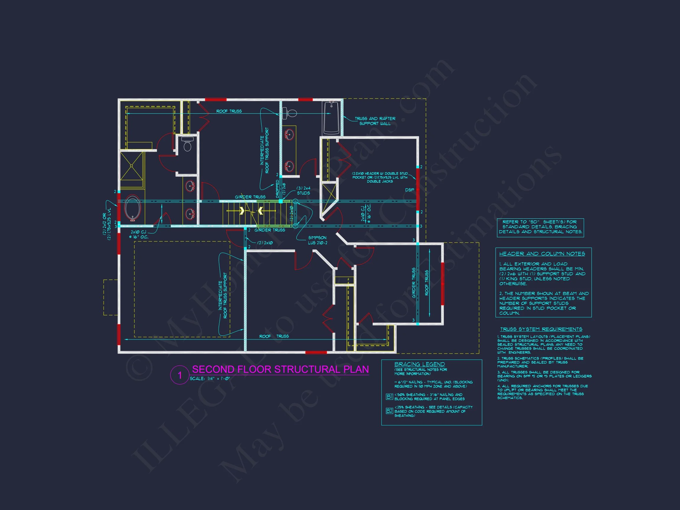 12-2823 HOUSE PLAN - Traditional Craftsman House Plan with Detailed Floor Design 14 Traditional Craftsman house Plan with Detailed Floor Design