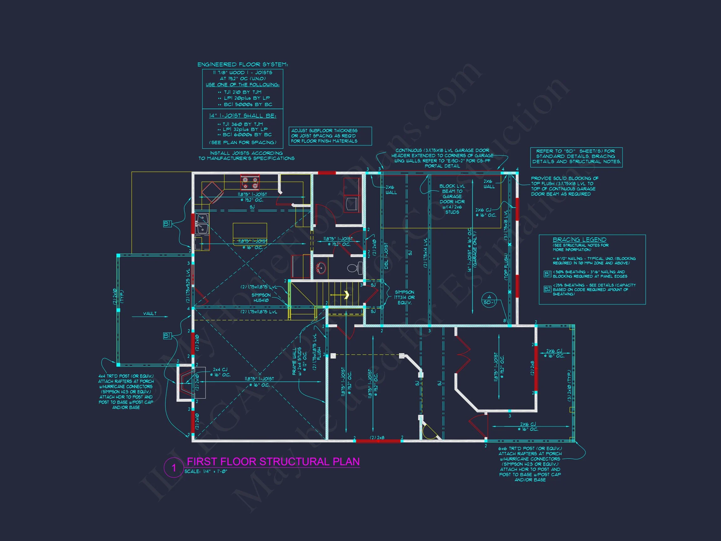 12-2823 HOUSE PLAN - Traditional Craftsman House Plan with Detailed Floor Design 13 Traditional Craftsman house Plan with Detailed Floor Design