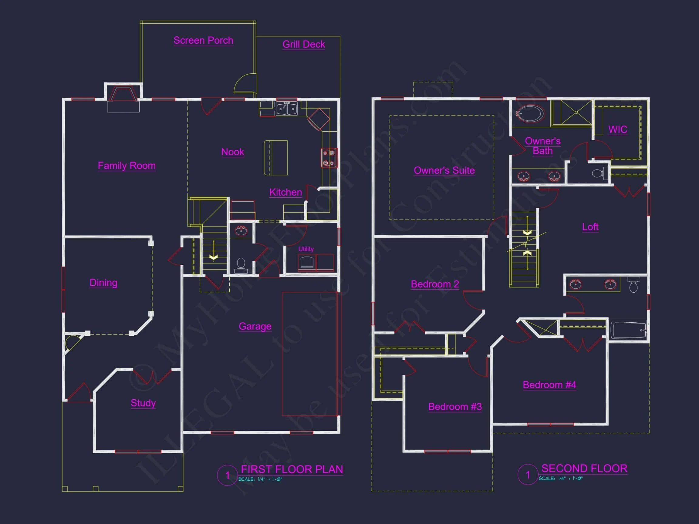 12-2823 HOUSE PLAN - Traditional Craftsman House Plan with Detailed Floor Design 6 Traditional Craftsman house Plan with Detailed Floor Design