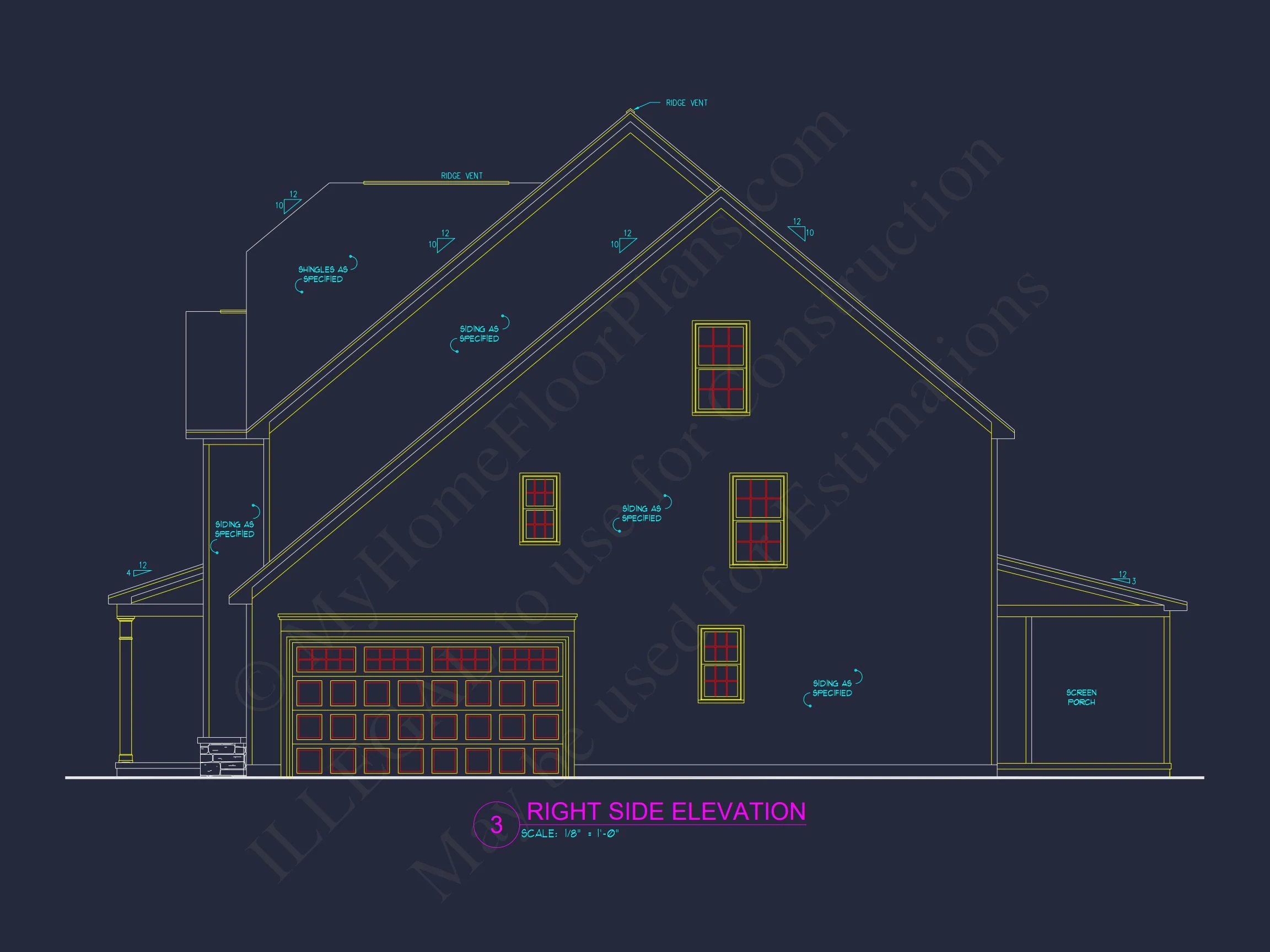12-2823 HOUSE PLAN - Traditional Craftsman House Plan with Detailed Floor Design 4 Traditional Craftsman house Plan with Detailed Floor Design