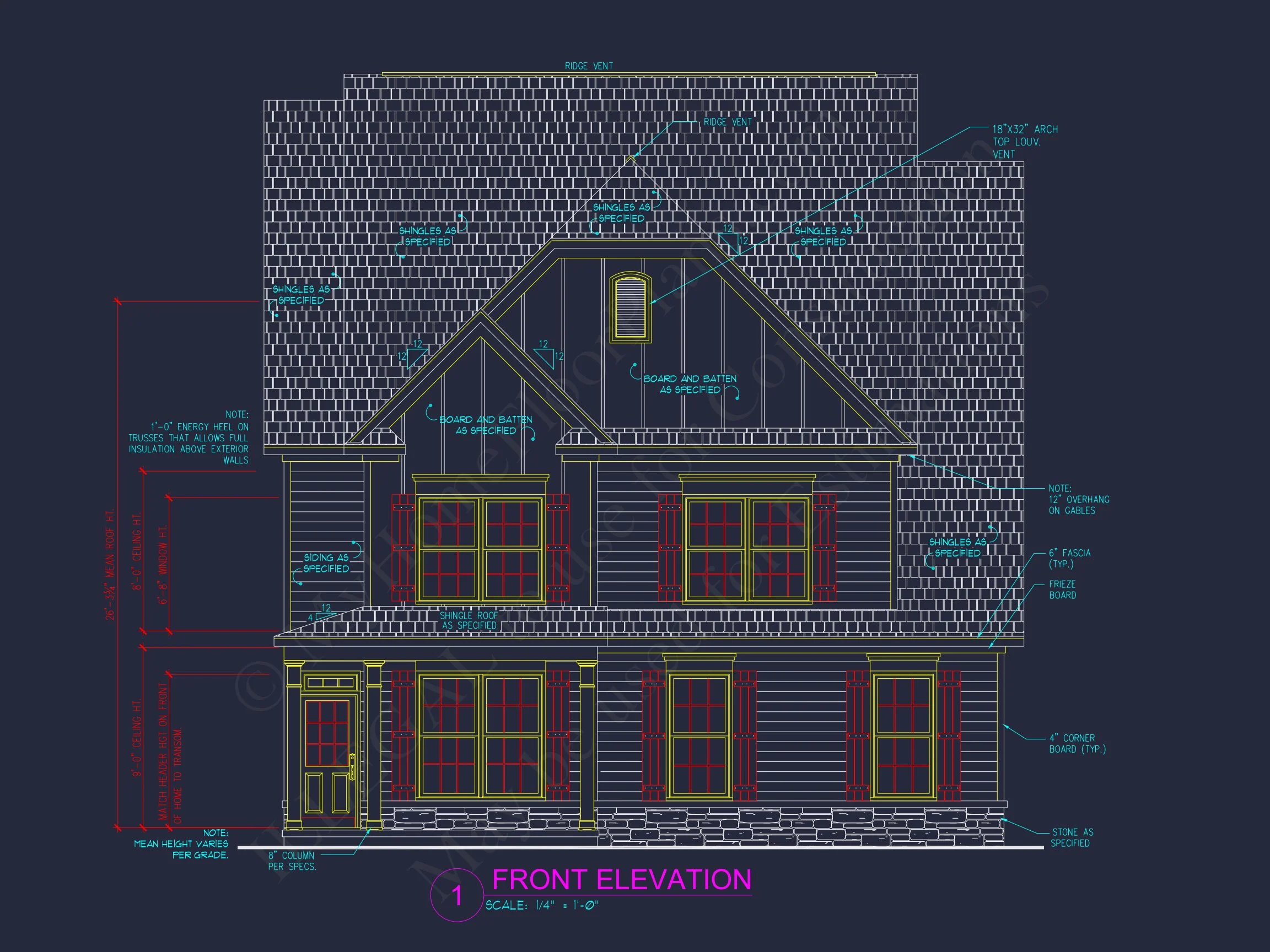 12-2823 HOUSE PLAN - Traditional Craftsman House Plan with Detailed Floor Design 2 Traditional Craftsman house Plan with Detailed Floor Design