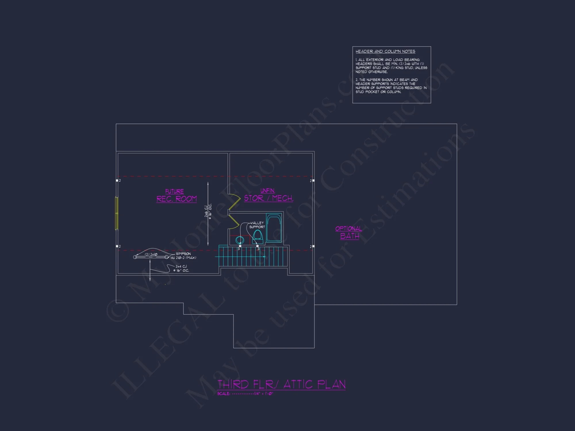 Elegant house Floor Plan with CAD Blueprints & Architectural Designs