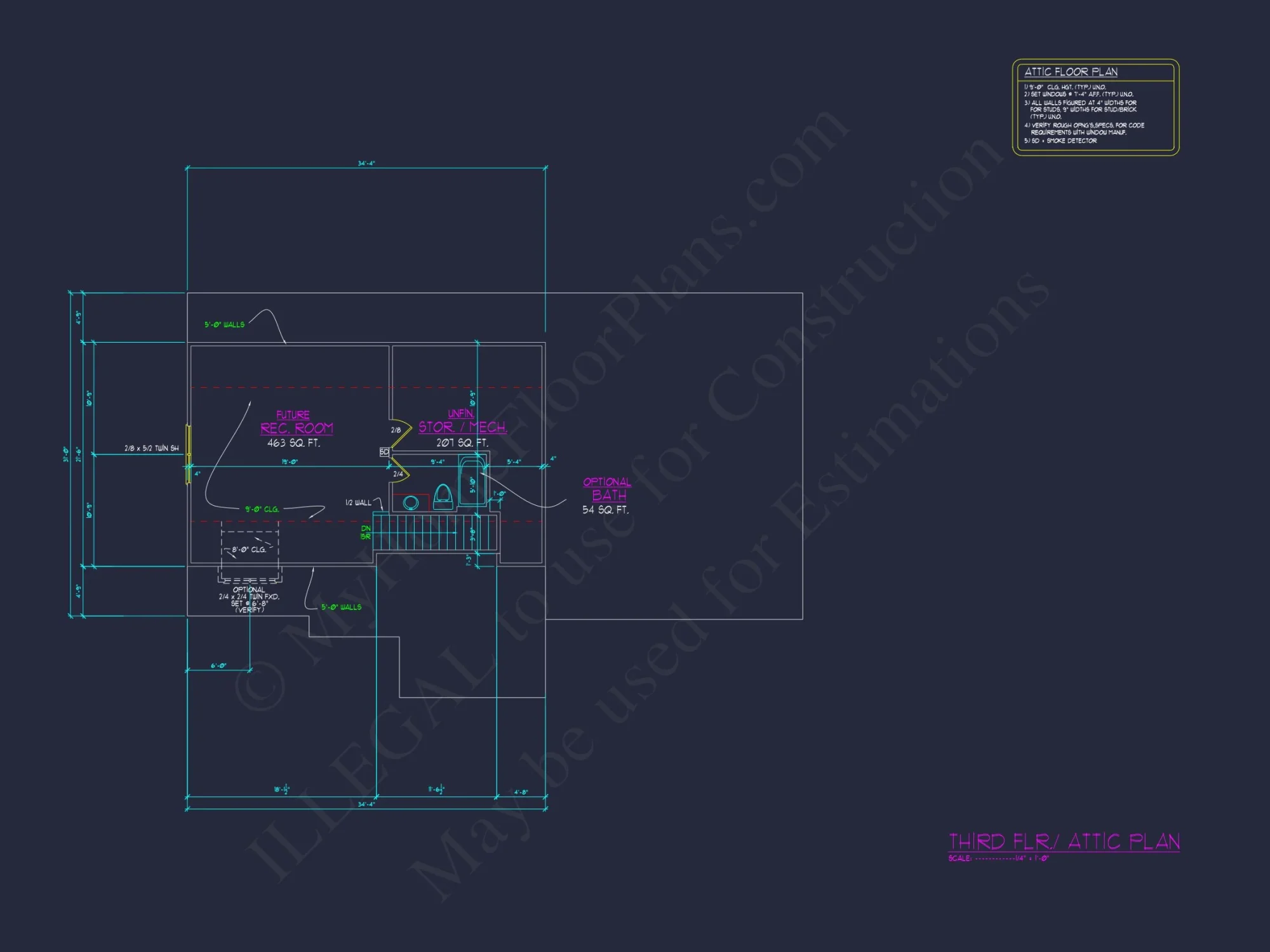 Elegant house Floor Plan with CAD Blueprints & Architectural Designs
