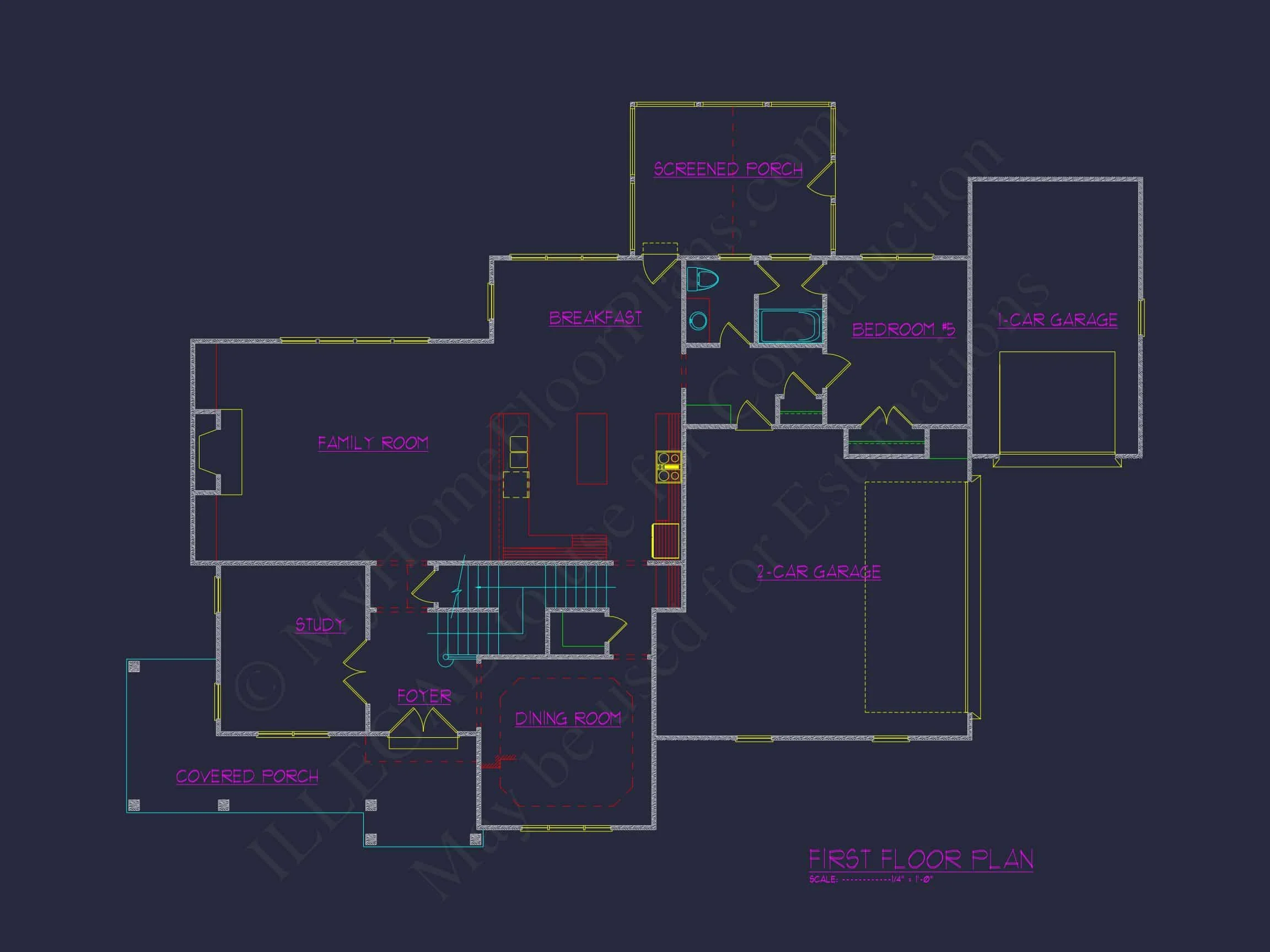 12-2813 HOUSE PLAN - Elegant House Floor Plan with CAD Blueprints & Architectural Designs 9 Elegant house Floor Plan with CAD Blueprints & Architectural Designs