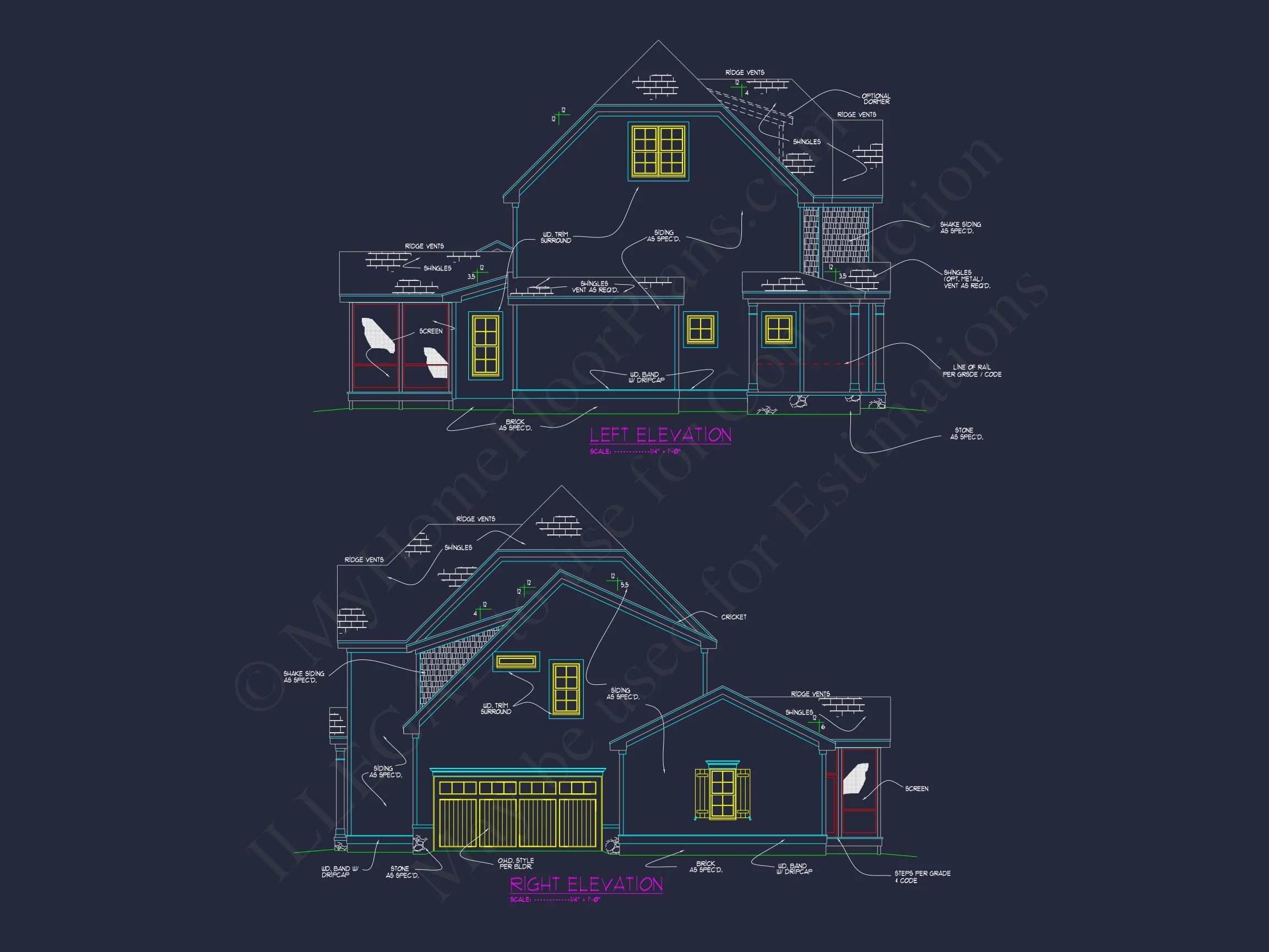 12-2813 HOUSE PLAN - Elegant House Floor Plan with CAD Blueprints & Architectural Designs 8 Elegant house Floor Plan with CAD Blueprints & Architectural Designs