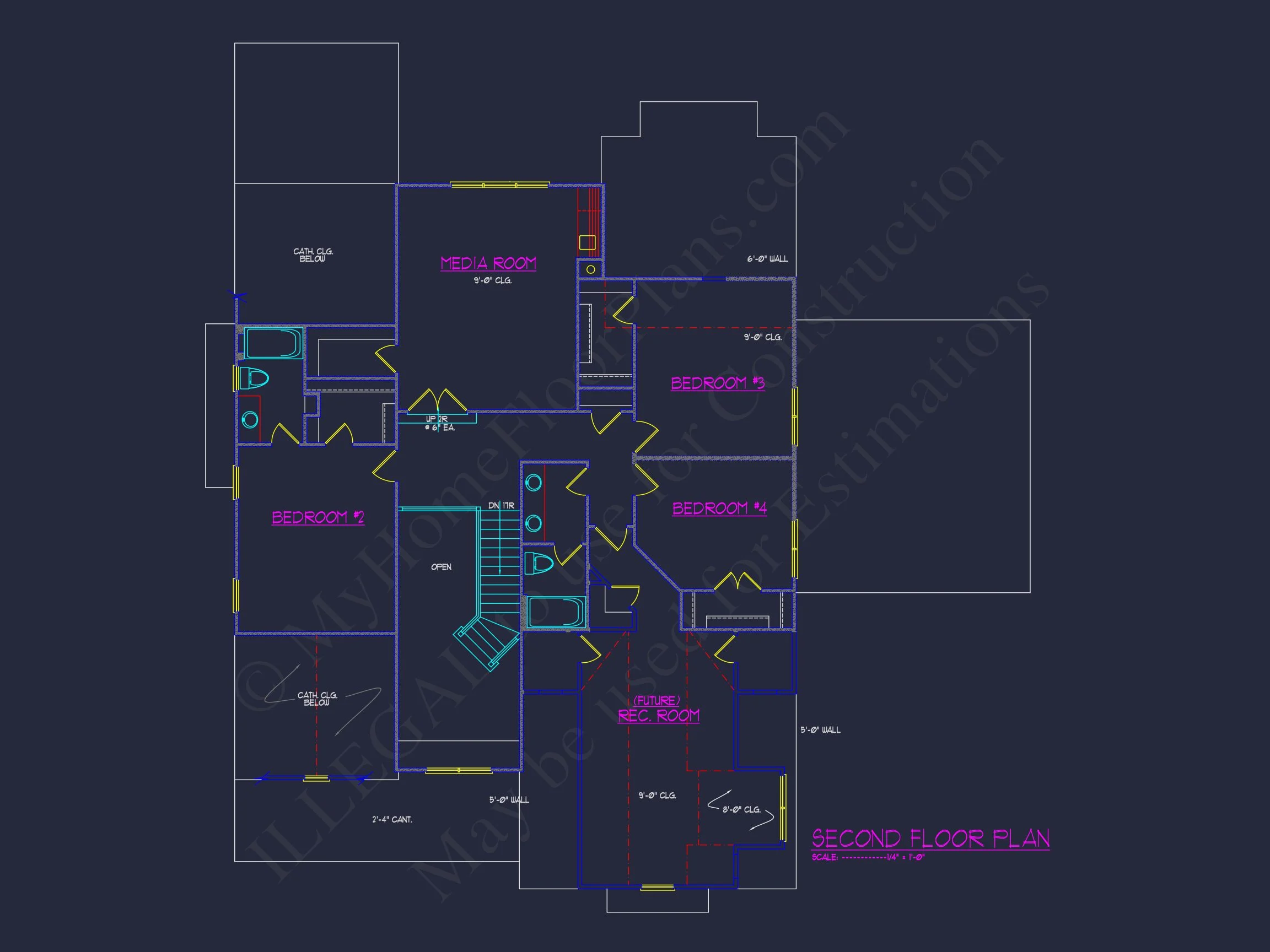 12-2807 HOUSE PLAN - Modern Craftsman House Plan with Detailed Floor Designs 8 Modern Craftsman house Plan with Detailed Floor Designs