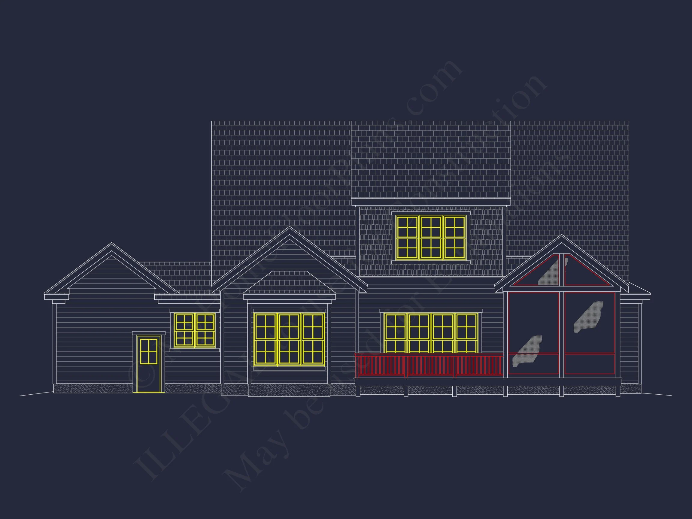 12-2807 HOUSE PLAN - Modern Craftsman House Plan with Detailed Floor Designs 6 Modern Craftsman house Plan with Detailed Floor Designs