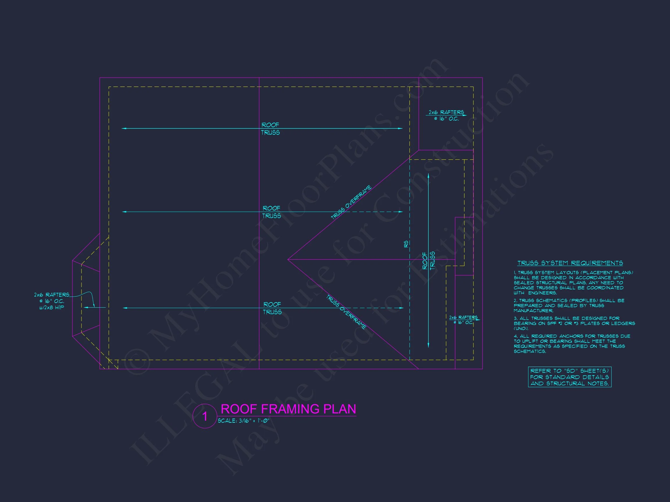 12-2761 HOUSE PLAN - Modern Traditional House Plan with CAD-Ready Blueprints 12 Modern Traditional house Plan with CAD-Ready Blueprints