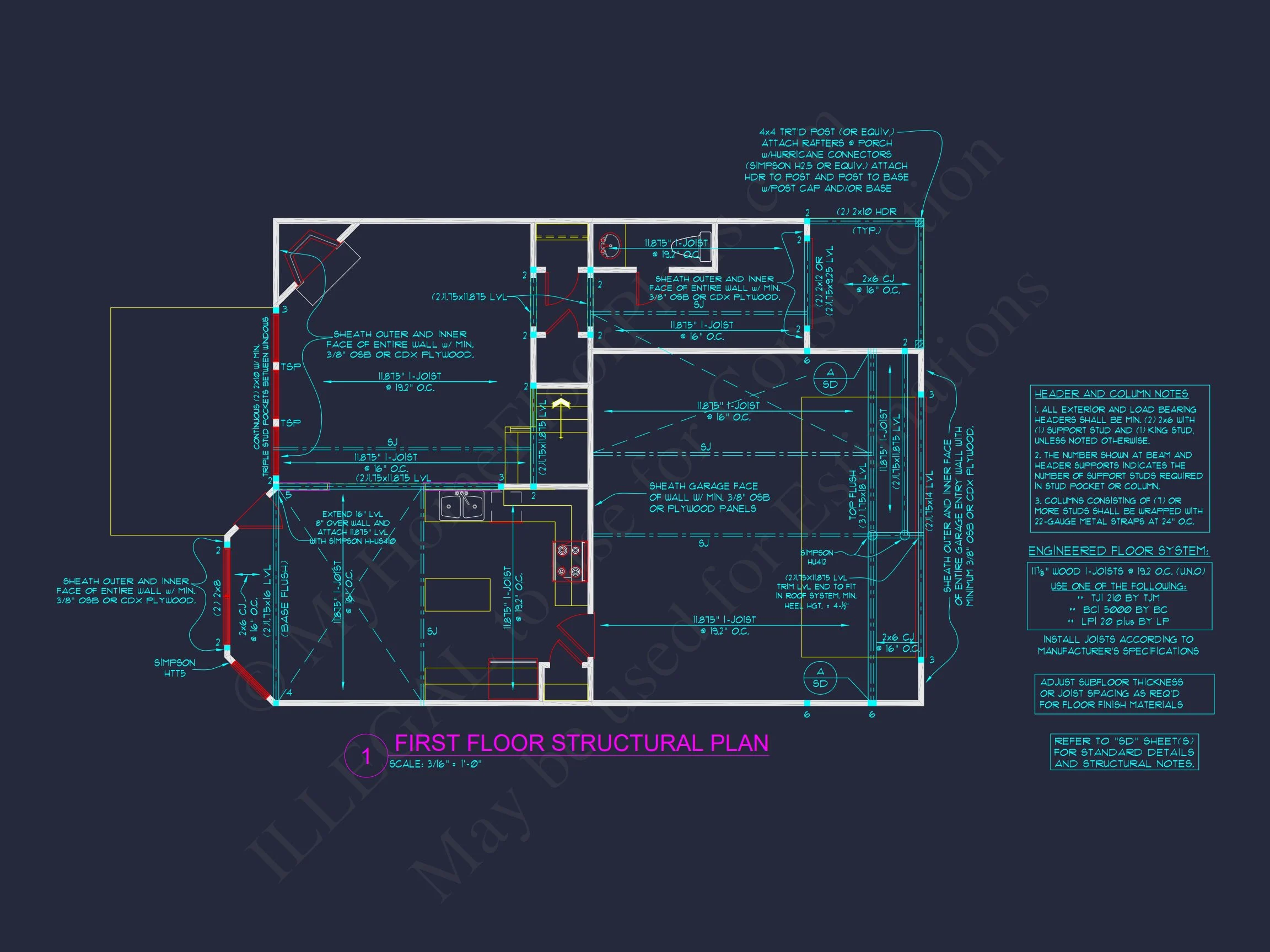 12-2761 HOUSE PLAN - Modern Traditional House Plan with CAD-Ready Blueprints 10 Modern Traditional house Plan with CAD-Ready Blueprints