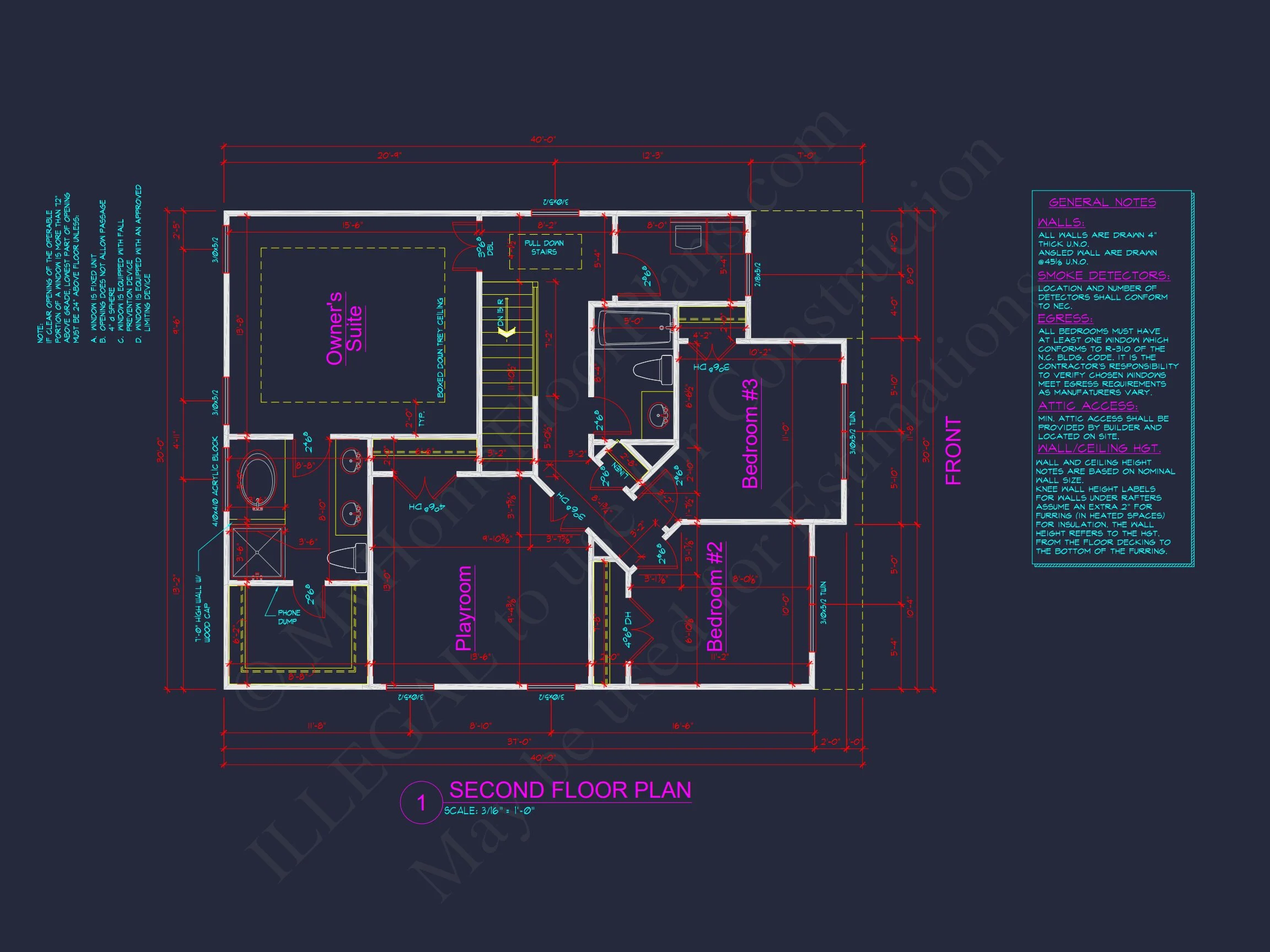 12-2761 HOUSE PLAN - Modern Traditional House Plan with CAD-Ready Blueprints 7 Modern Traditional house Plan with CAD-Ready Blueprints