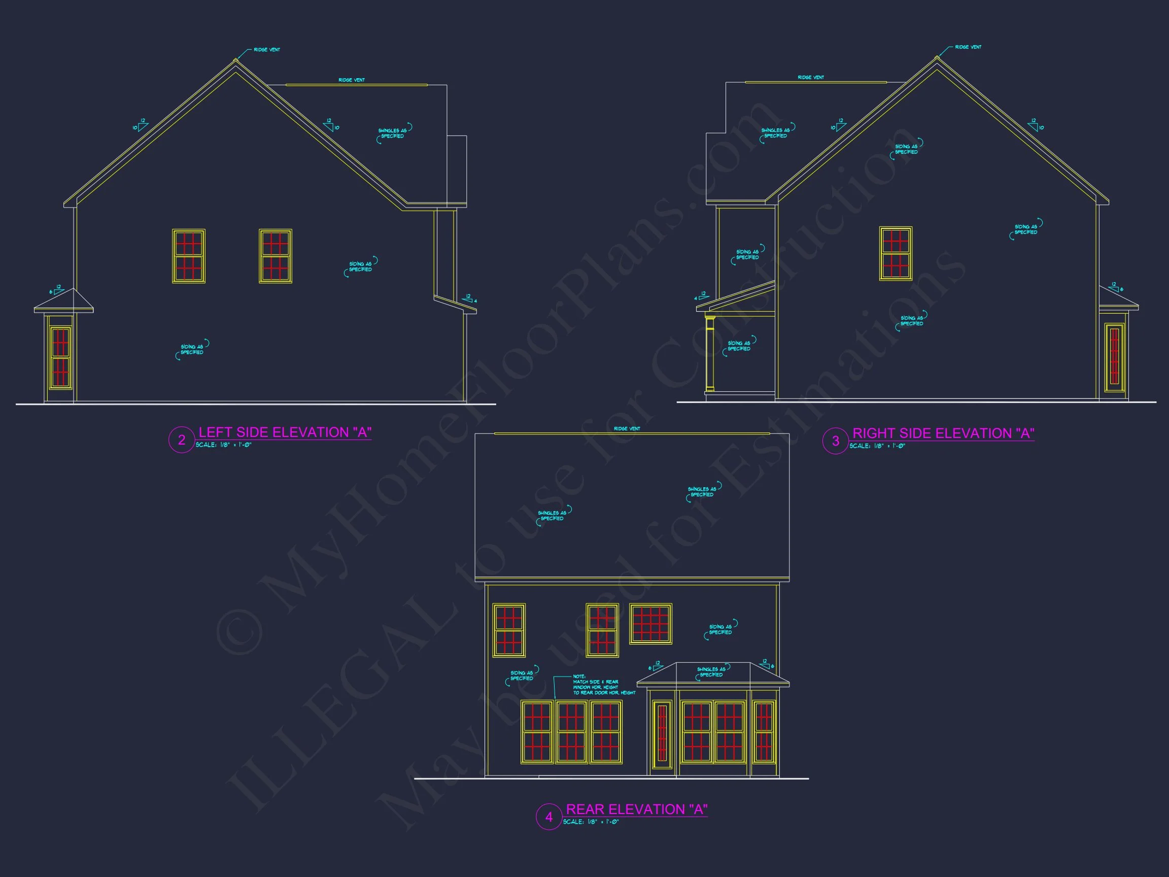 12-2761 HOUSE PLAN - Modern Traditional House Plan with CAD-Ready Blueprints 4 Modern Traditional house Plan with CAD-Ready Blueprints