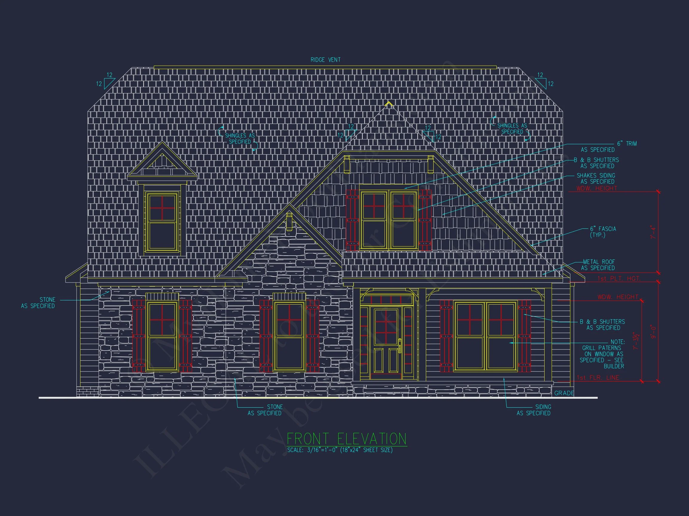 12-2750 HOUSE PLAN - Craftsman House Plan – Floor Plan with CAD & Designs 3 Craftsman house Plan – Floor Plan with CAD & Designs