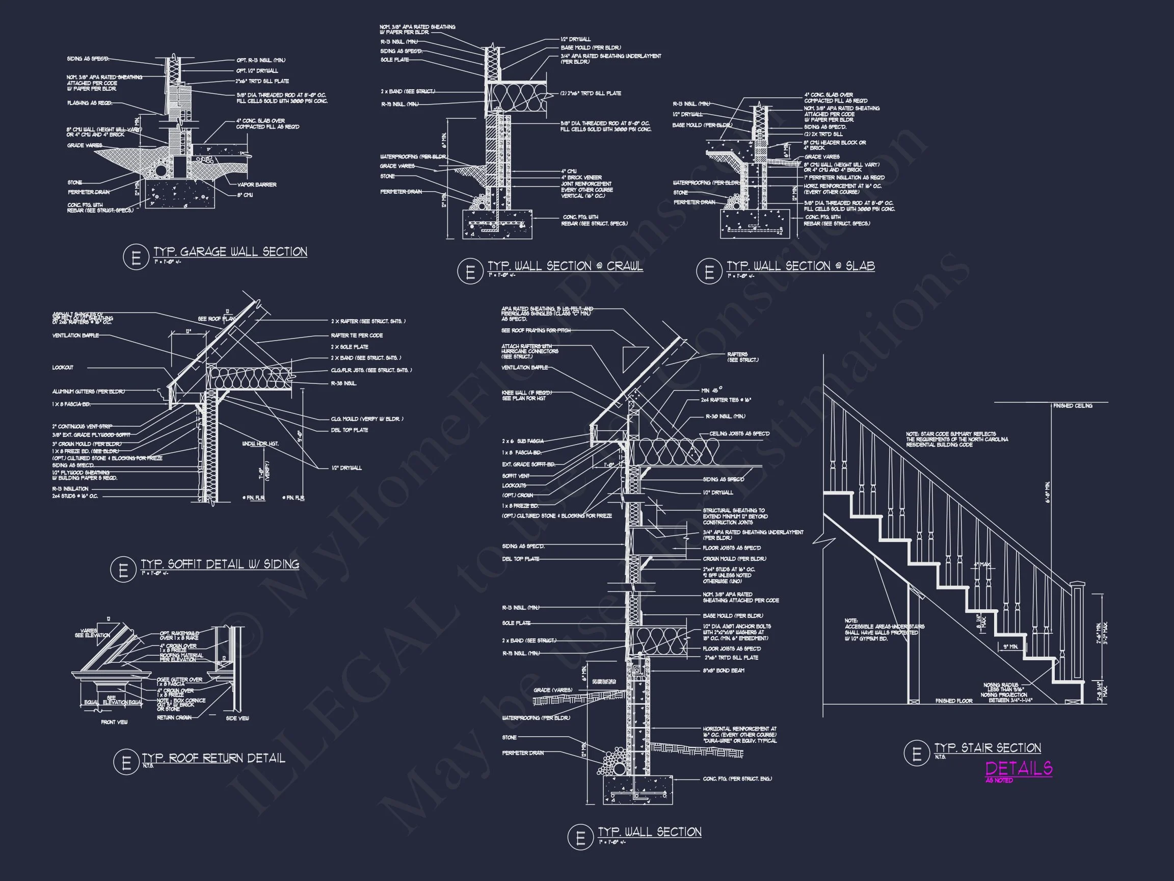 12-2743 HOUSE PLAN - Elegant House Plan with Detailed Floor Plans, CAD Designs, and Blueprint 18 Elegant house Plan with Detailed Floor Plans, CAD Designs, and Blueprint