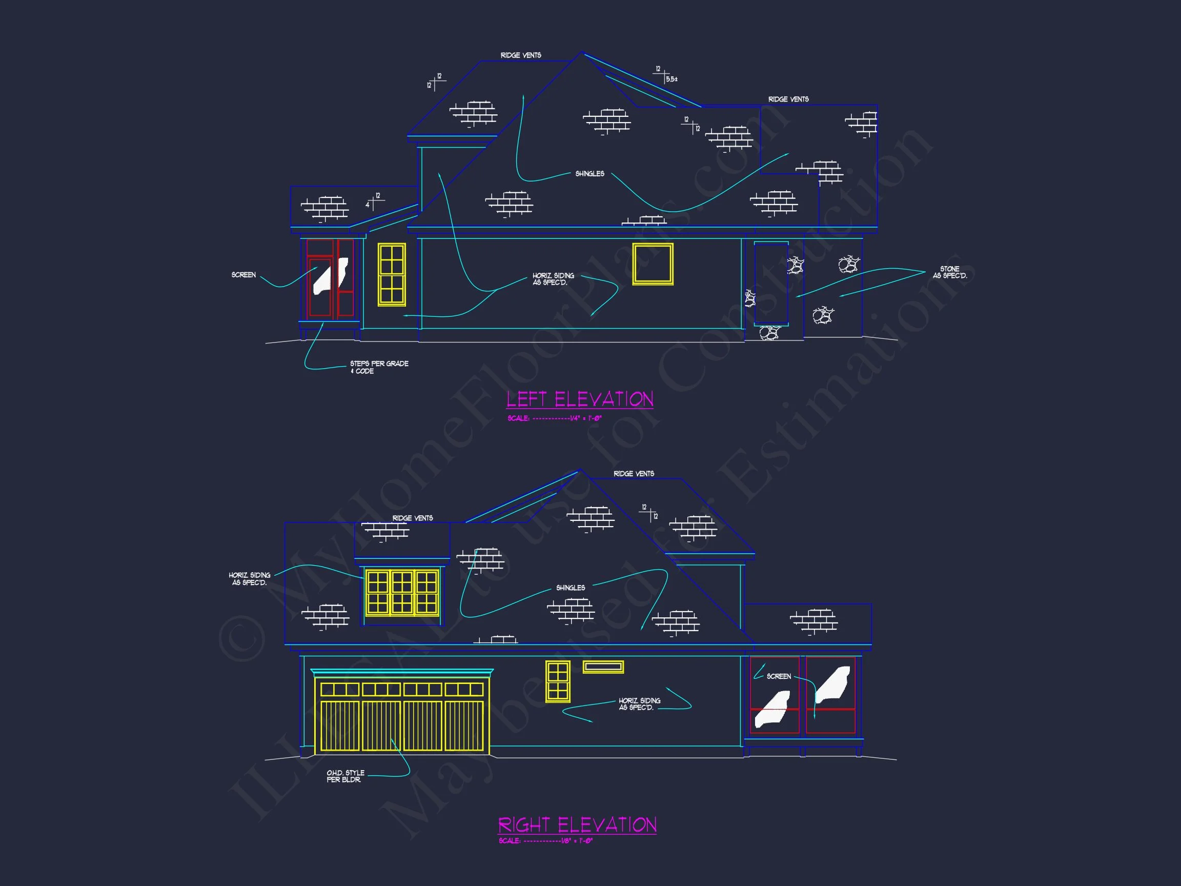 12-2743 HOUSE PLAN - Elegant House Plan with Detailed Floor Plans, CAD Designs, and Blueprint 10 Elegant house Plan with Detailed Floor Plans, CAD Designs, and Blueprint