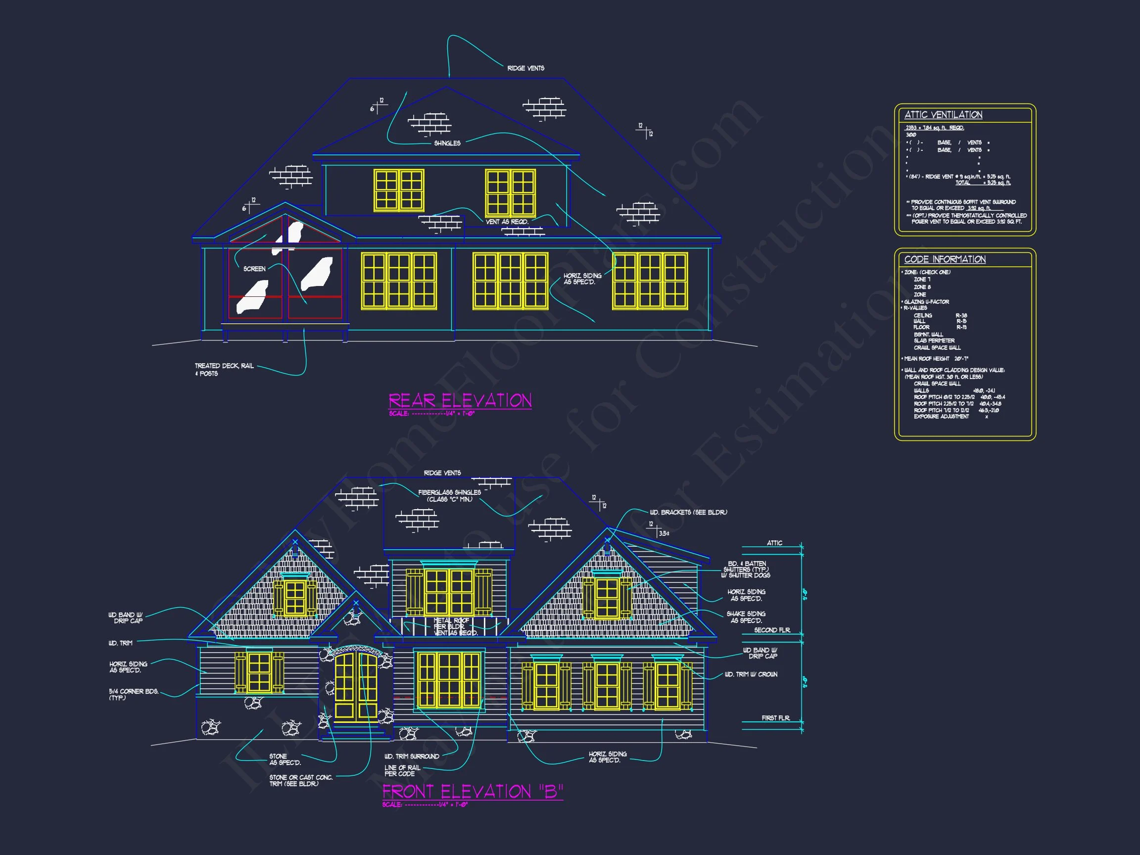 12-2743 HOUSE PLAN - Elegant House Plan with Detailed Floor Plans, CAD Designs, and Blueprint 9 Elegant house Plan with Detailed Floor Plans, CAD Designs, and Blueprint