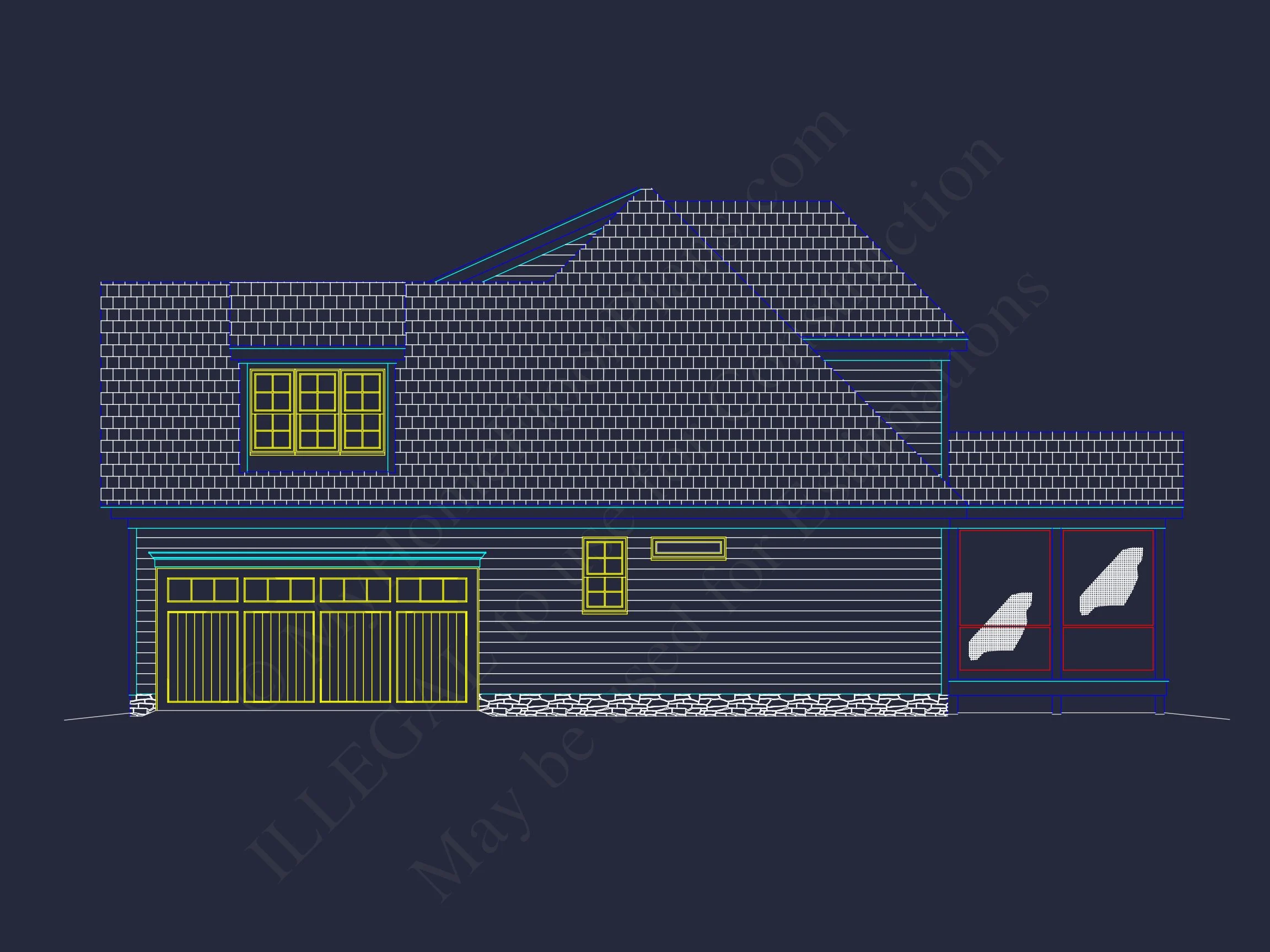 12-2743 HOUSE PLAN - Elegant House Plan with Detailed Floor Plans, CAD Designs, and Blueprint 6 Elegant house Plan with Detailed Floor Plans, CAD Designs, and Blueprint